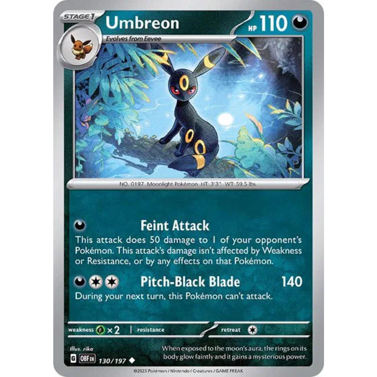 Umbreon 130/197 - Obsidian Flames - Normal