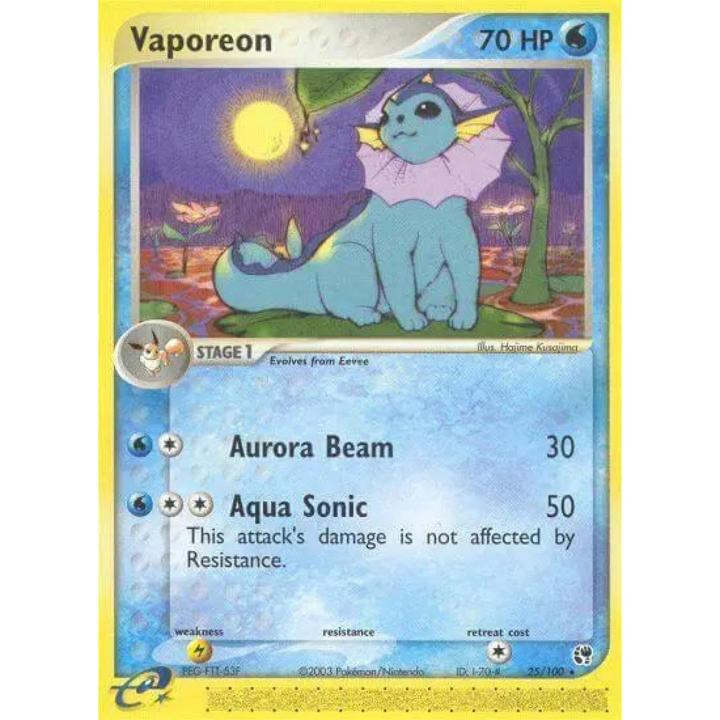Vaporeon 25/100 - EX Sandstorm - Normal
