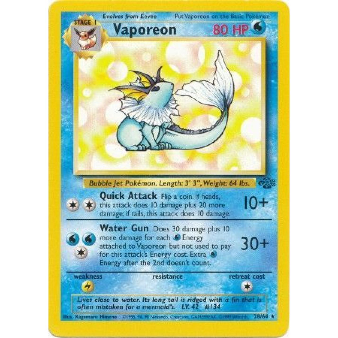 Vaporeon 28/64 - Jungle (Unlimited) - Normal
