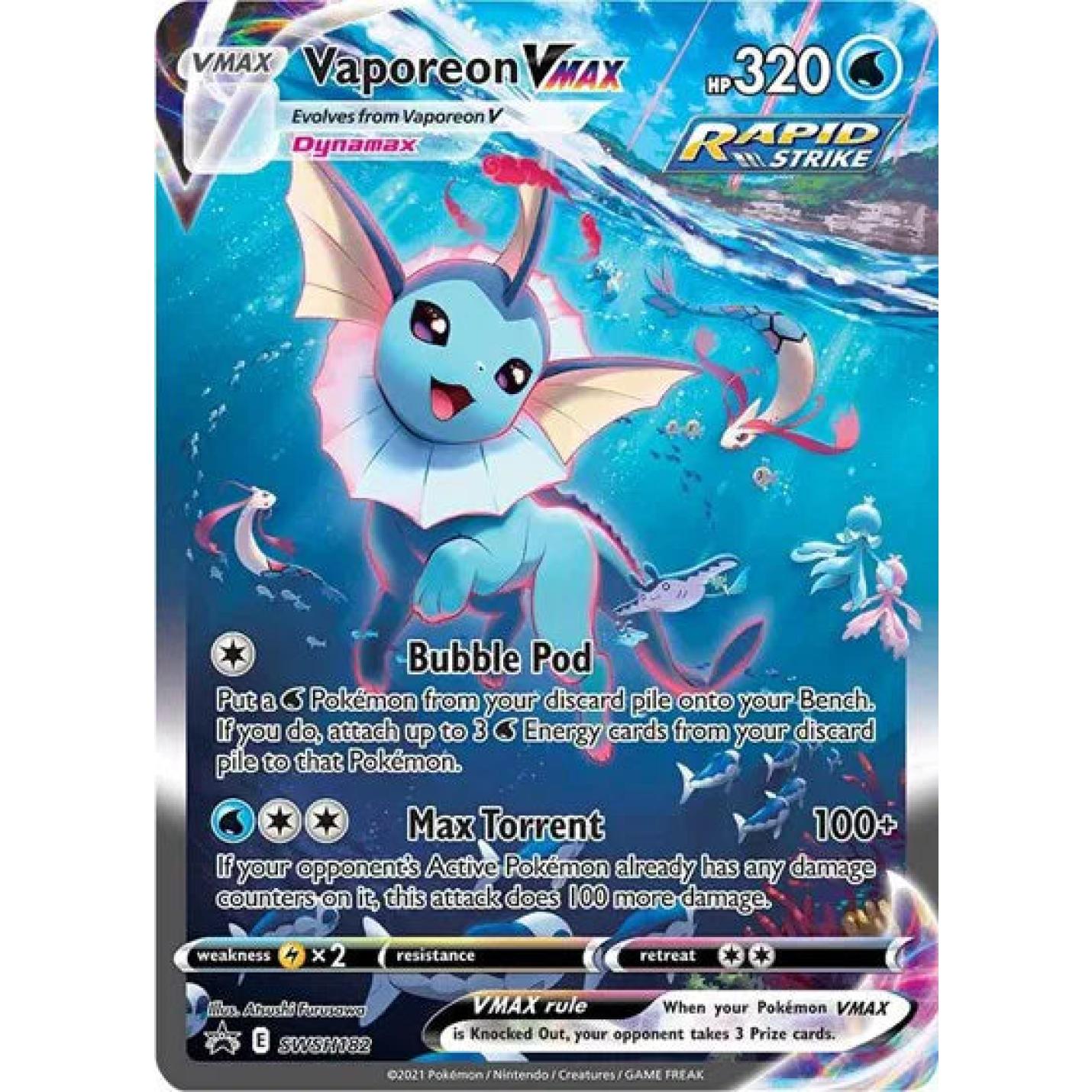 Vaporeon VMAX SWSH182 - Sword & Shield Promo - Holofoil