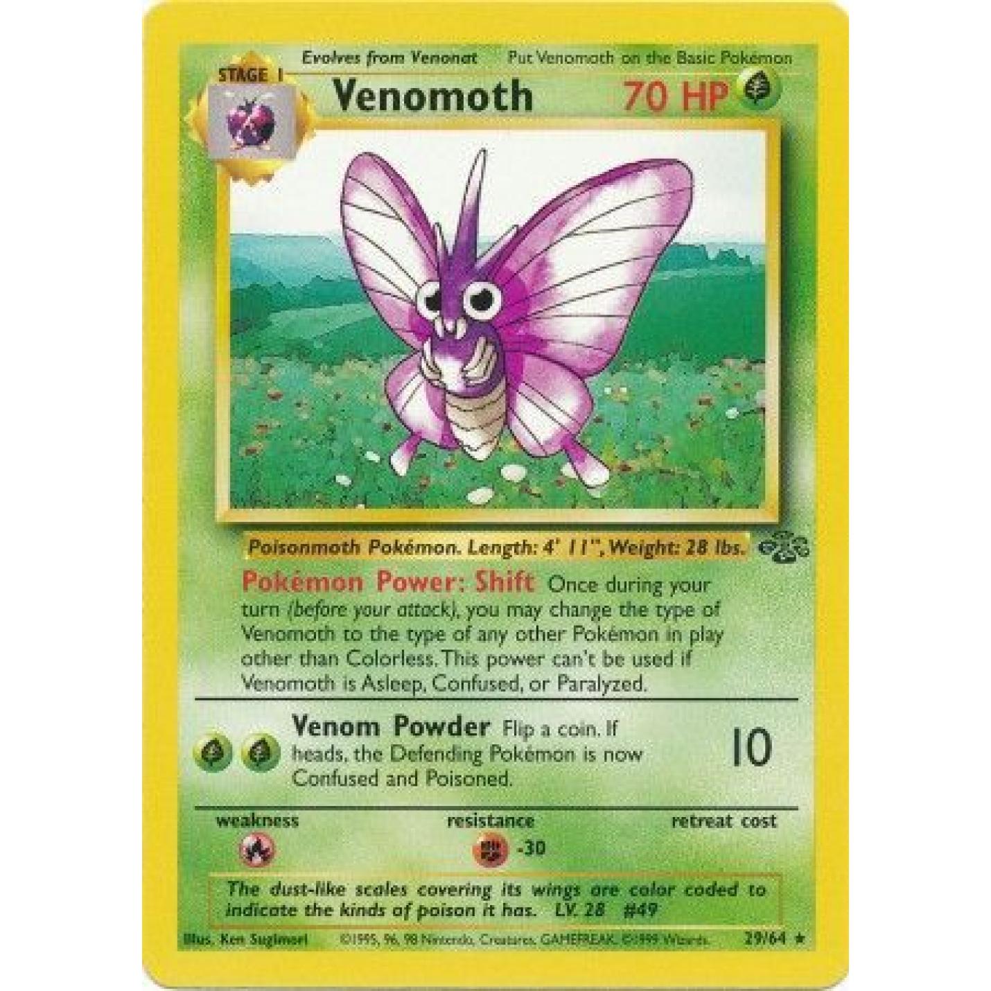 Venomoth 29/64 - Jungle (Unlimited) - Normal