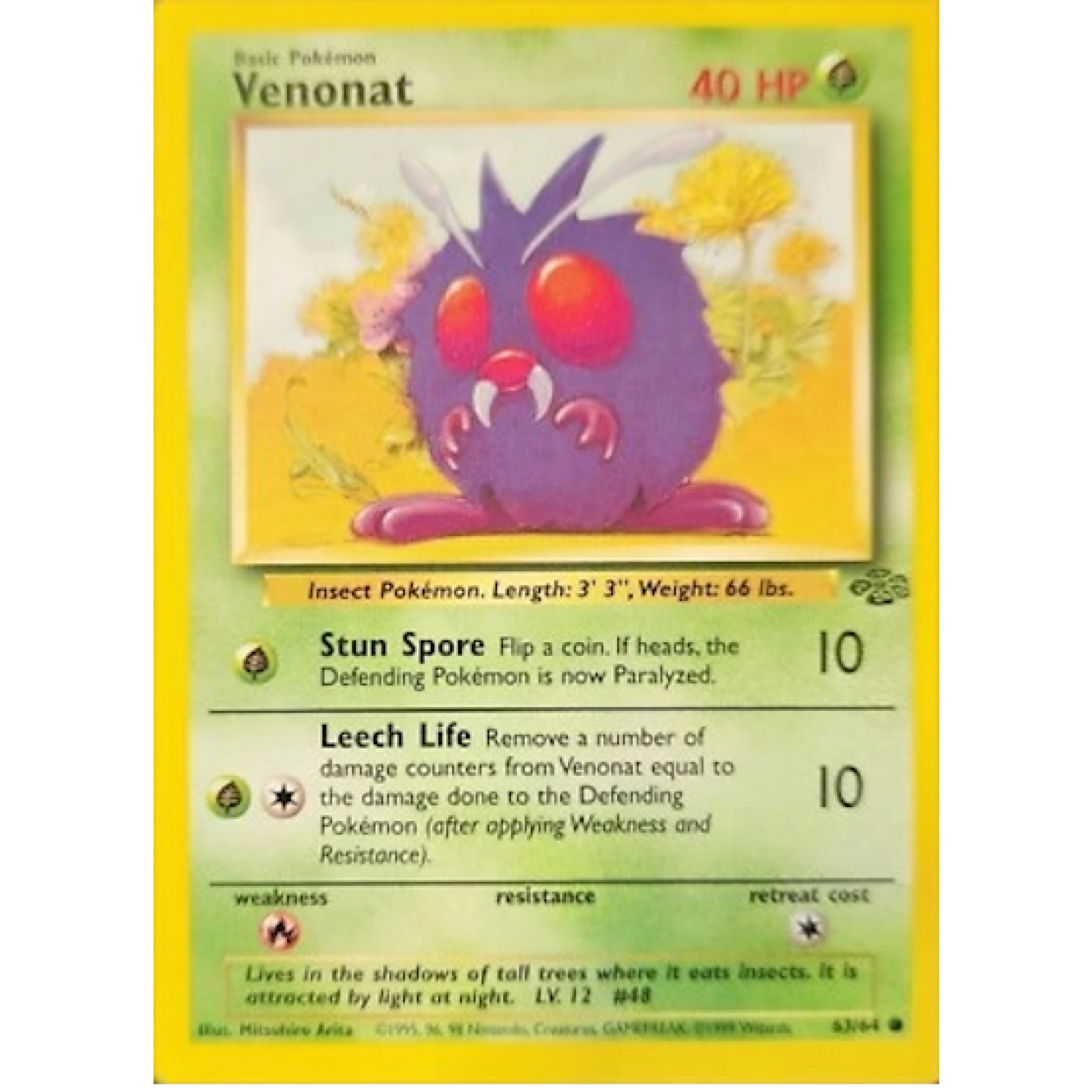 Venonat 63/64 - Jungle (Unlimited) - Normal