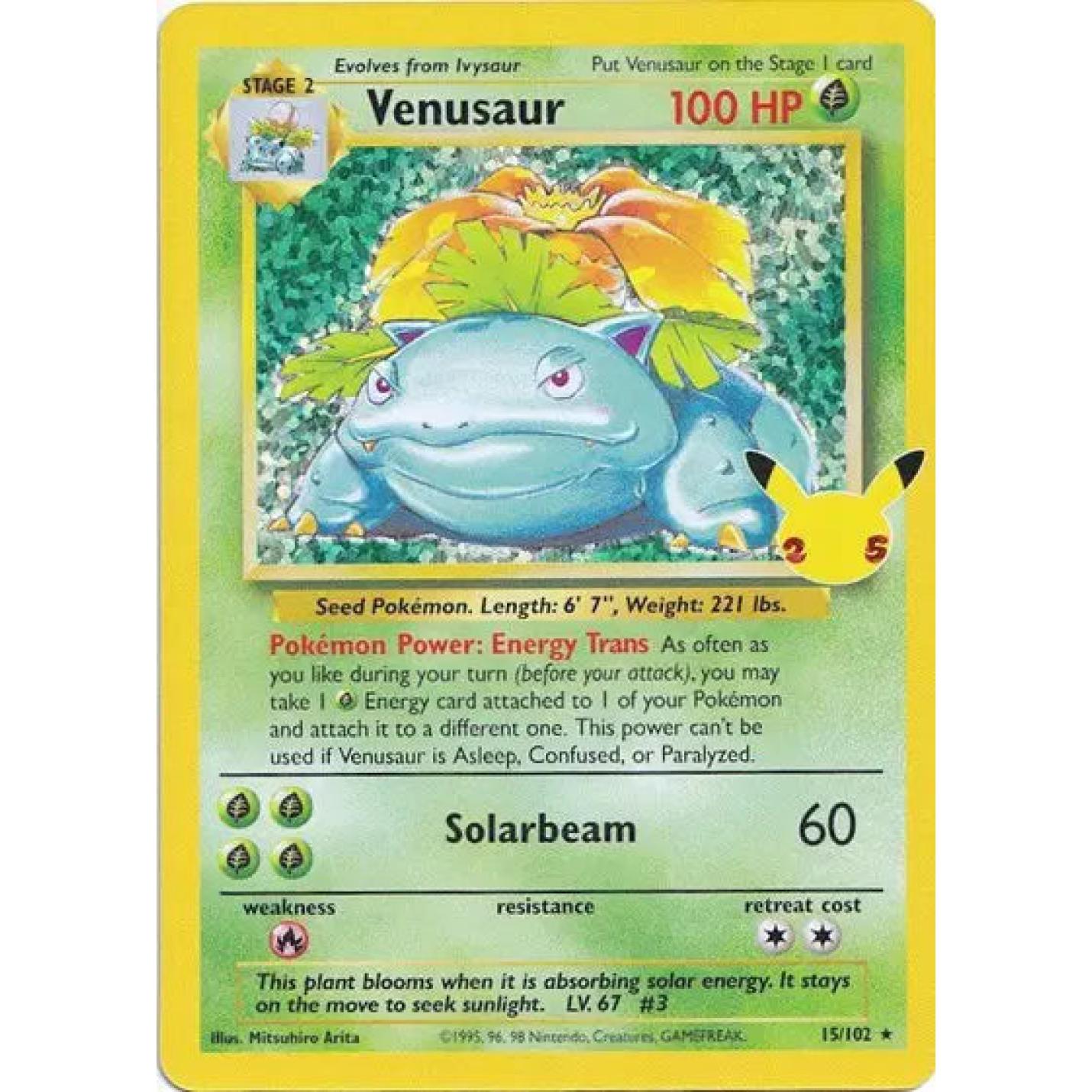 Venusaur 15/102 - Celebrations: Classic Collection - Holofoil
