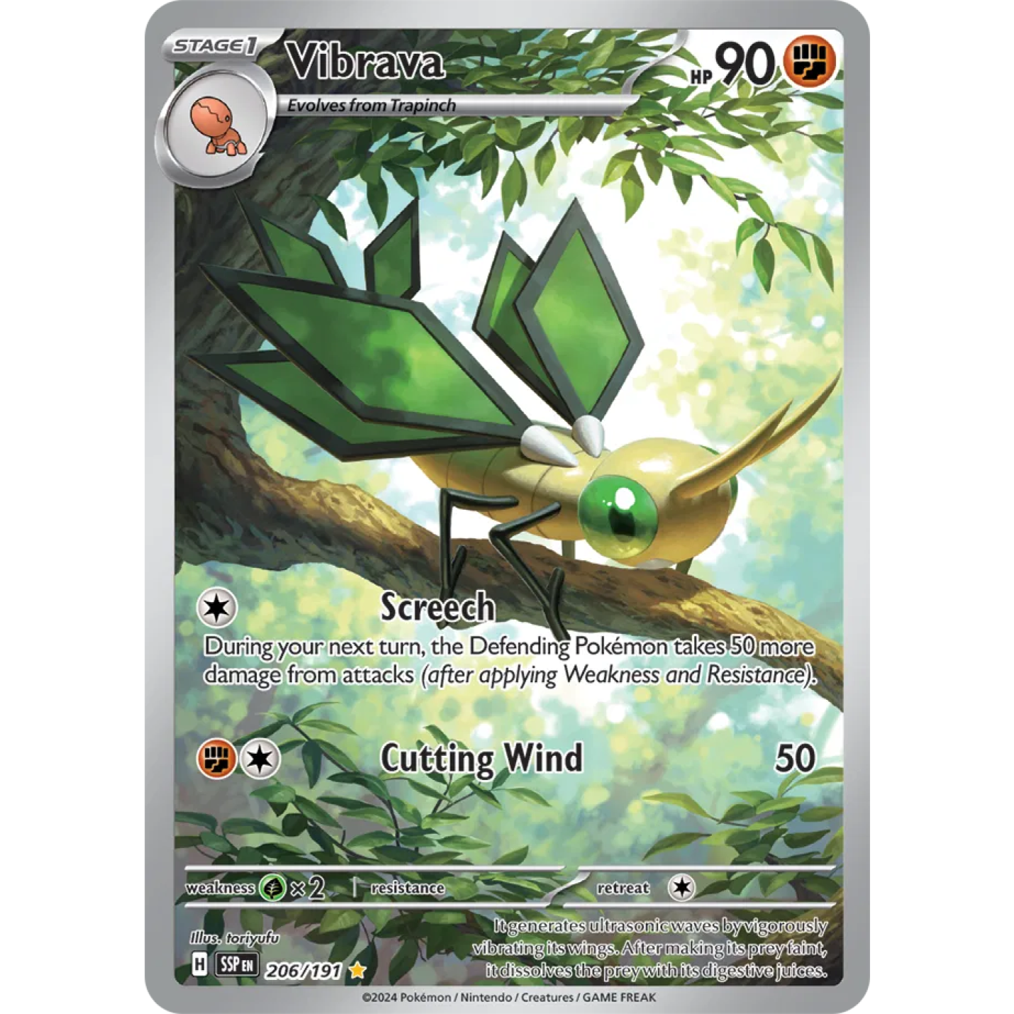Vibrava 206/191 - Surging Sparks - Holofoil