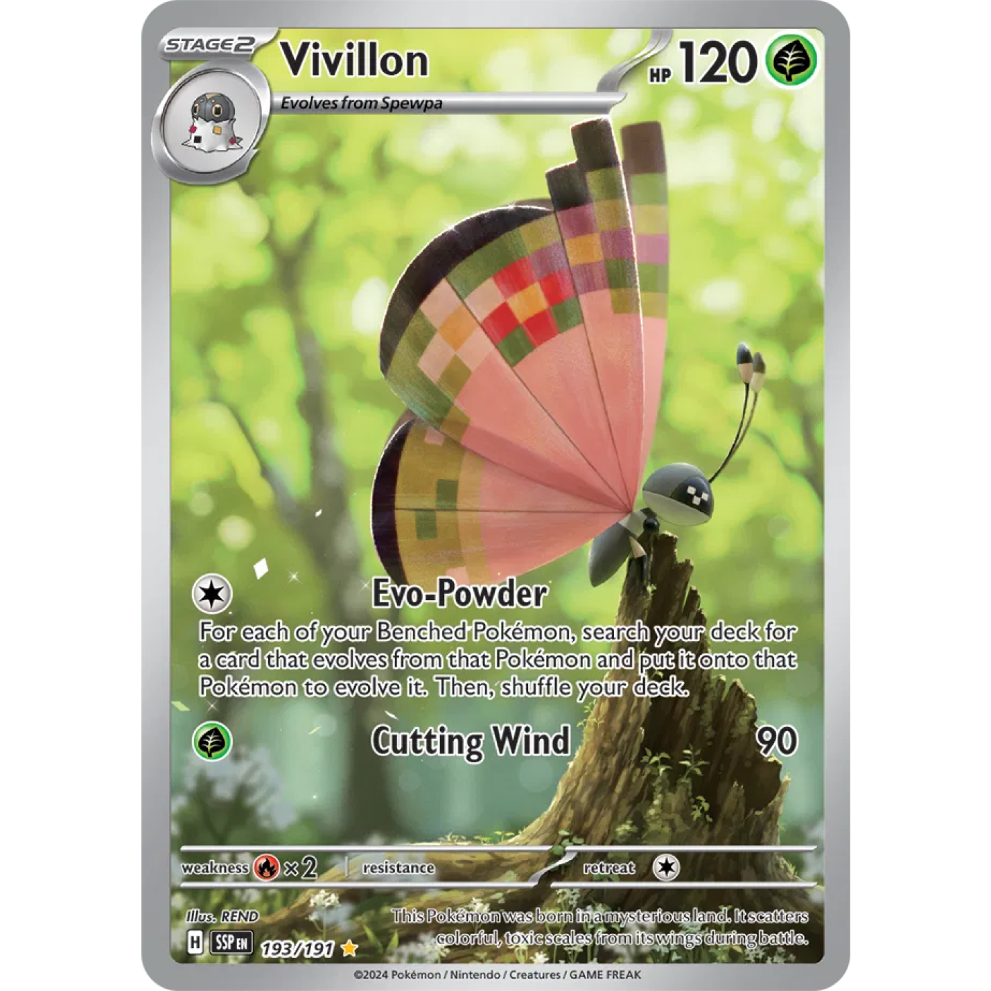 Vivillon 193/191 - Surging Sparks - Holofoil