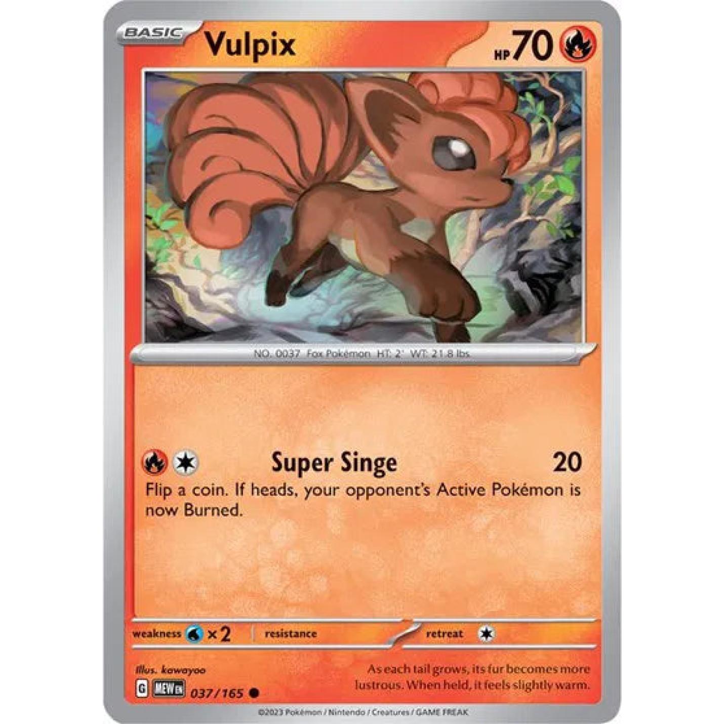Vulpix 037/165 - Scarlet & Violet 151 - Normal