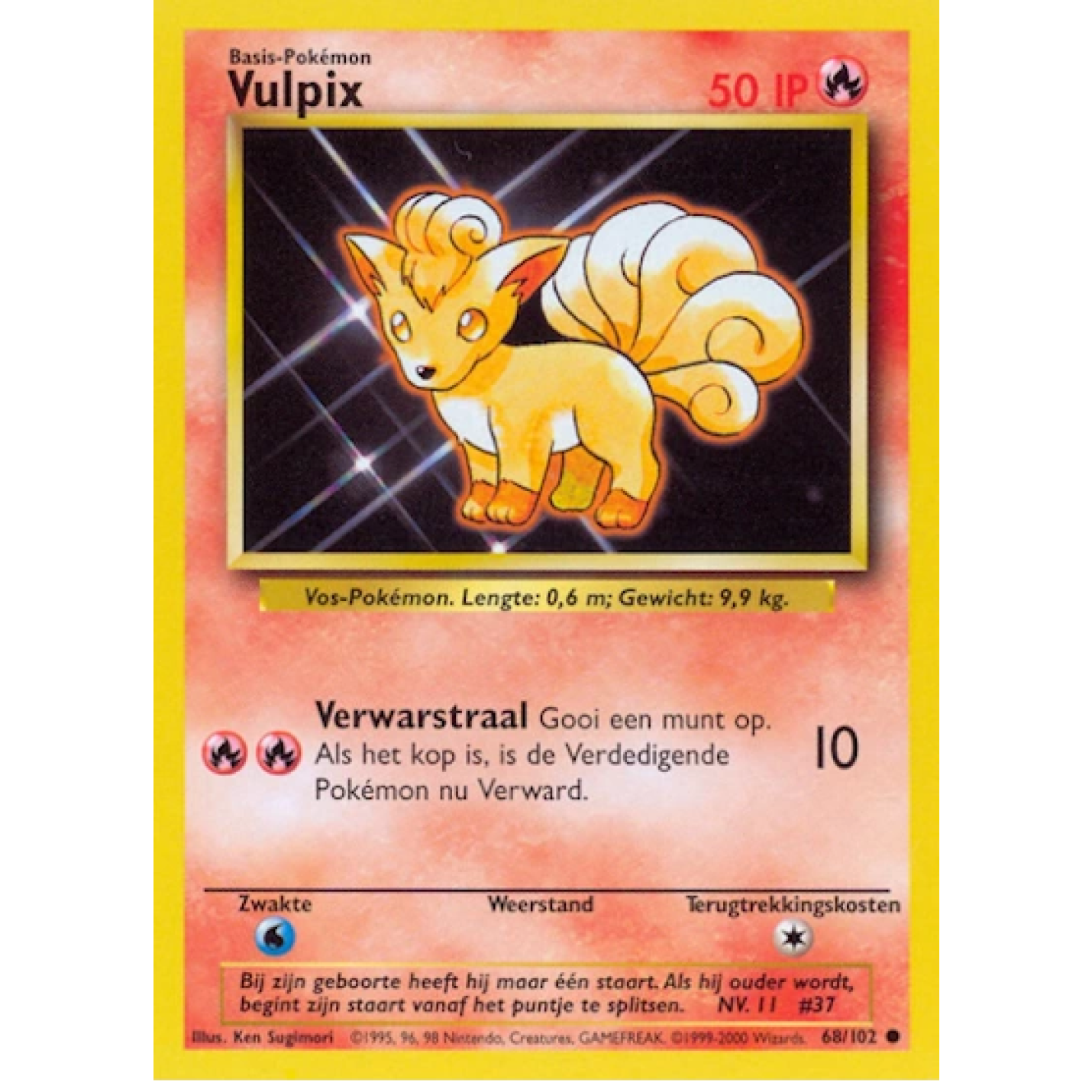 Vulpix (NL) 68/102 - Base Set (Unlimited) - Normal