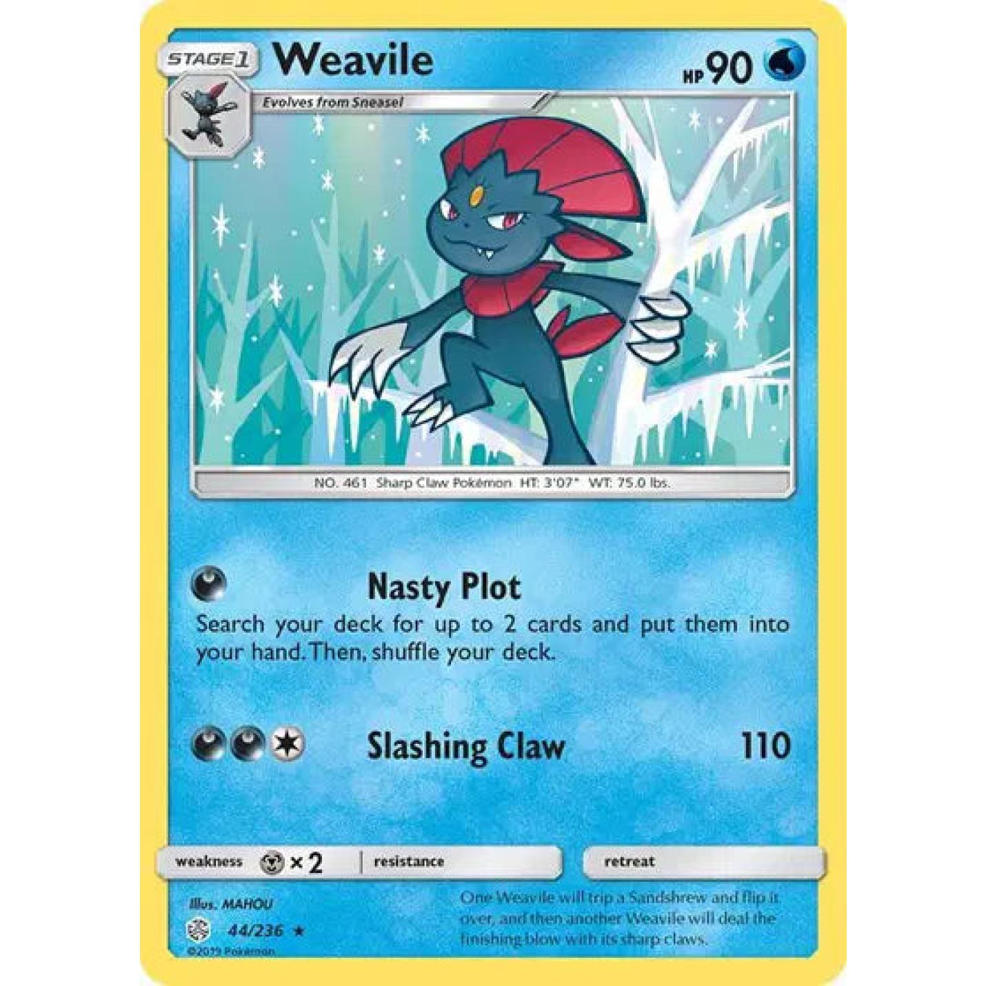 Weavile 44/236 - Cosmic Eclipse - Reverse Holofoil