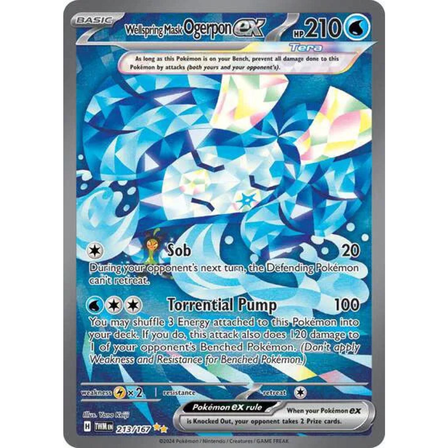 Wellspring Mask Ogerpon ex 213/167 - Twilight Masquerade - Holofoil