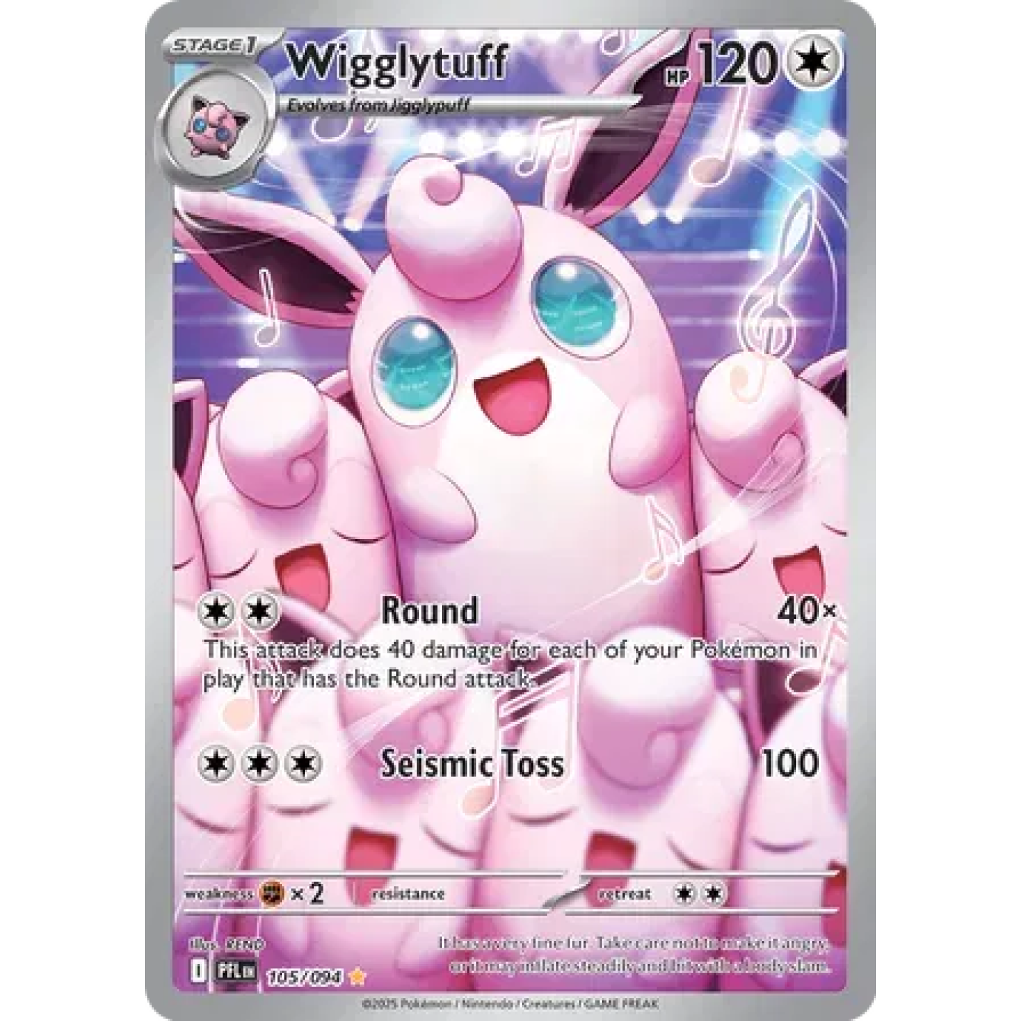 Wigglytuff 105/094 - Phantasmal Flames - Holofoil