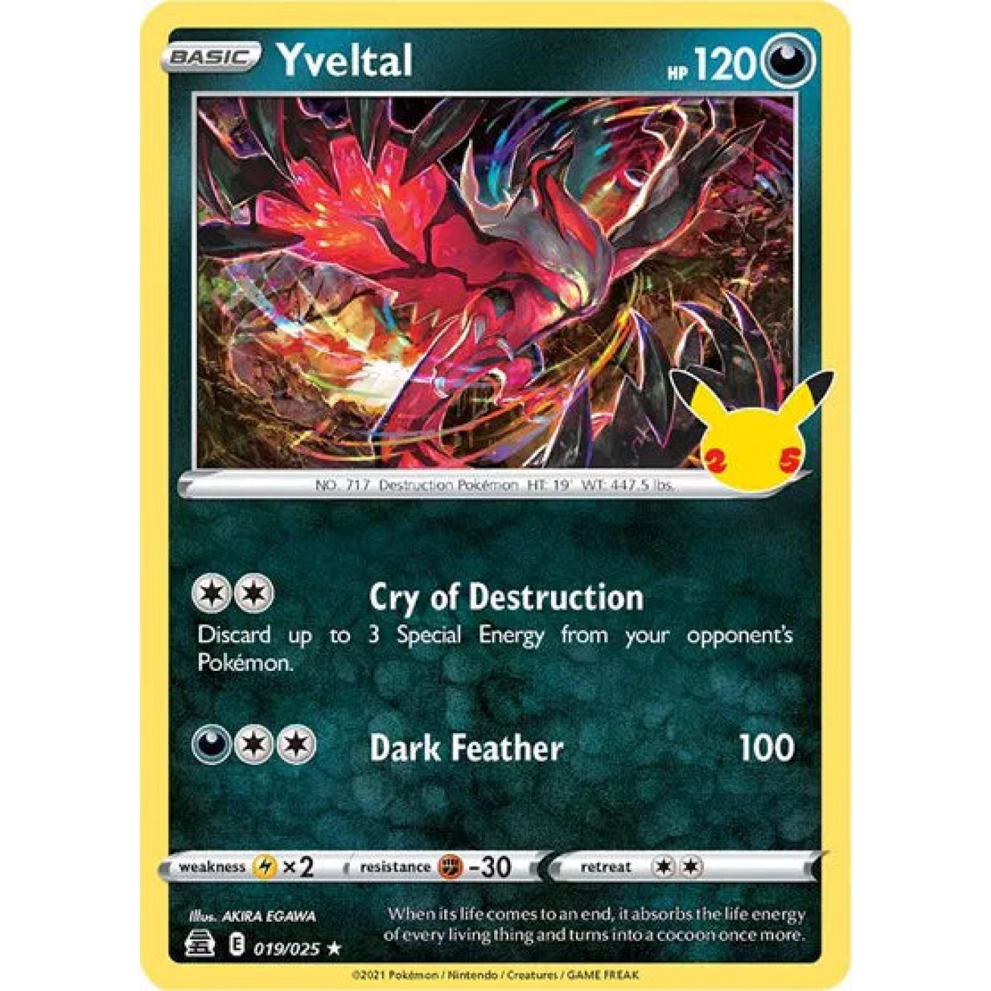 Yveltal 019/025 - Celebrations - Holofoil