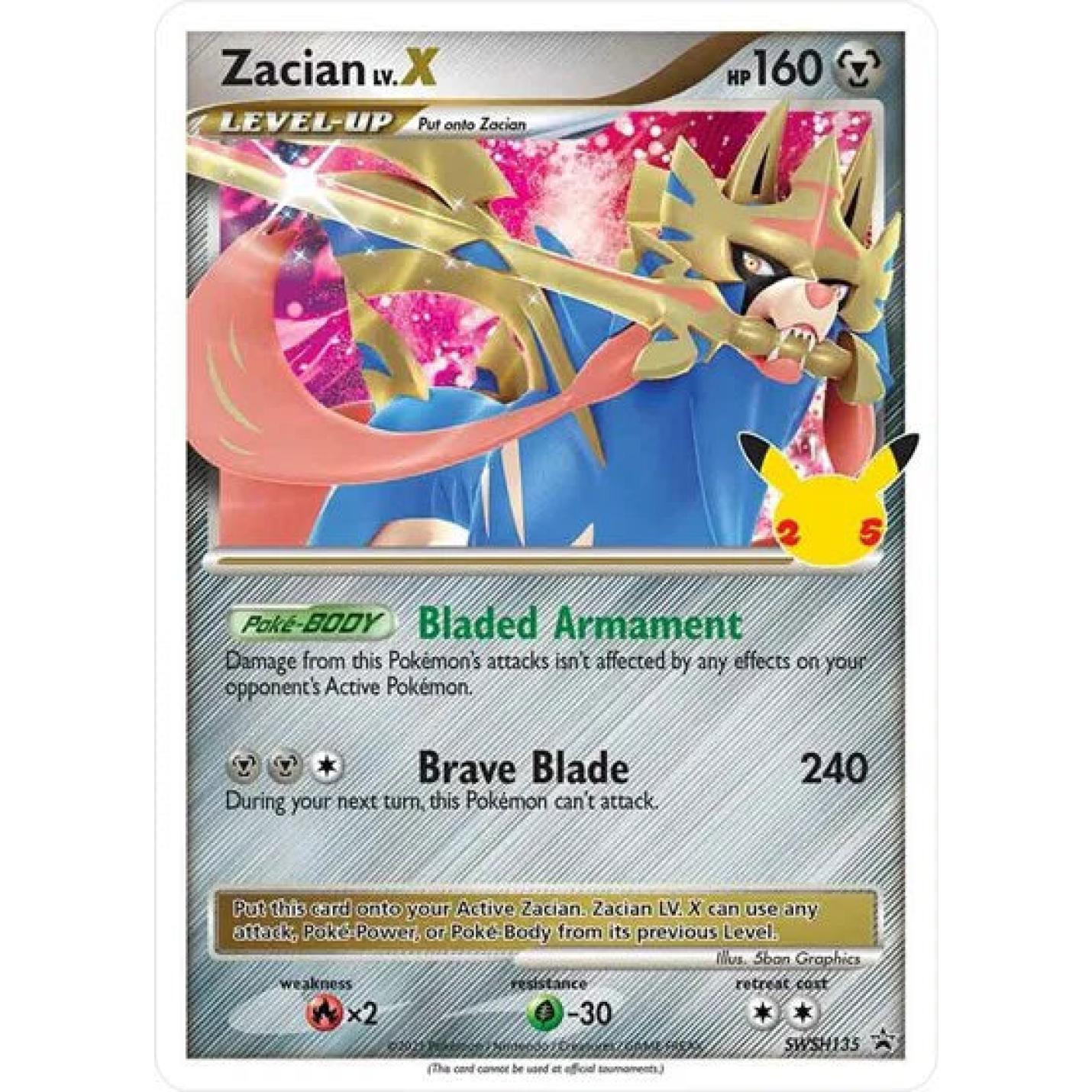 Zacian LV.X SWSH135 - Sword & Shield Promo - Holofoil