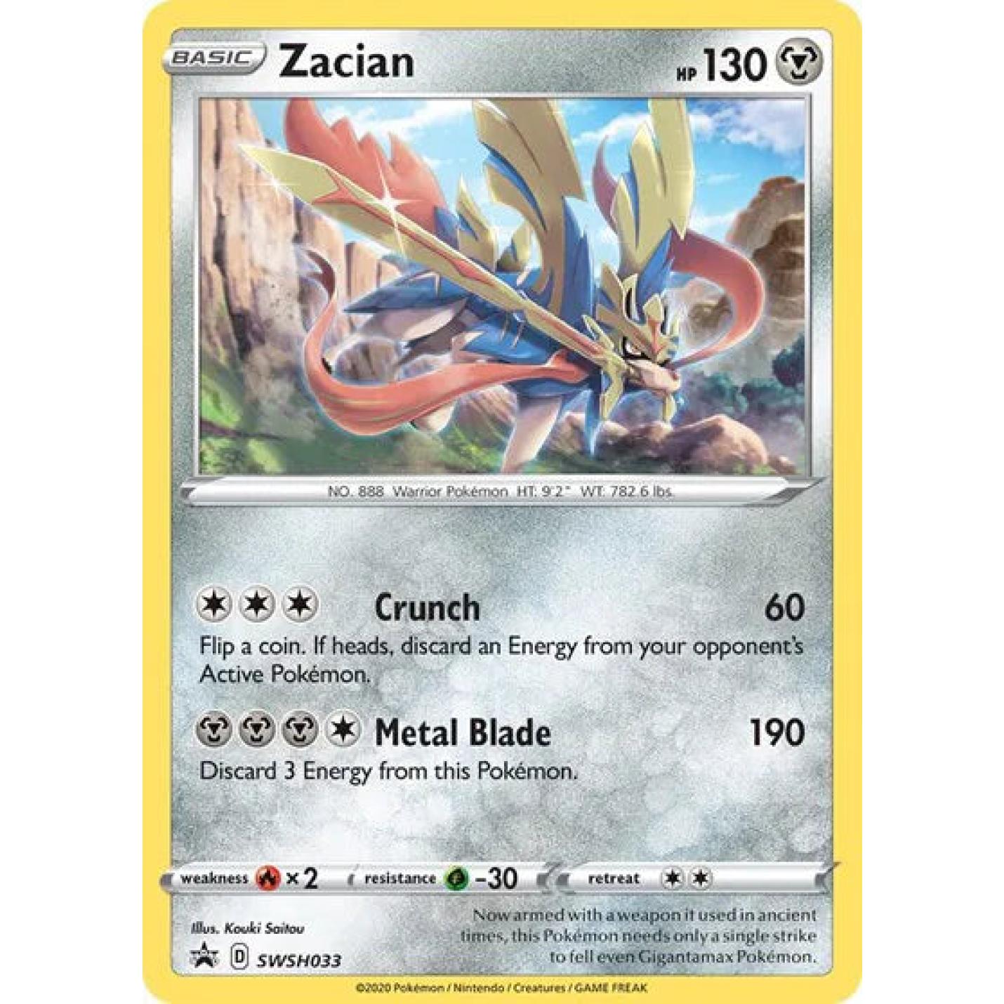 Zacian SWSH033 - Sword & Shield Promo - Holofoil