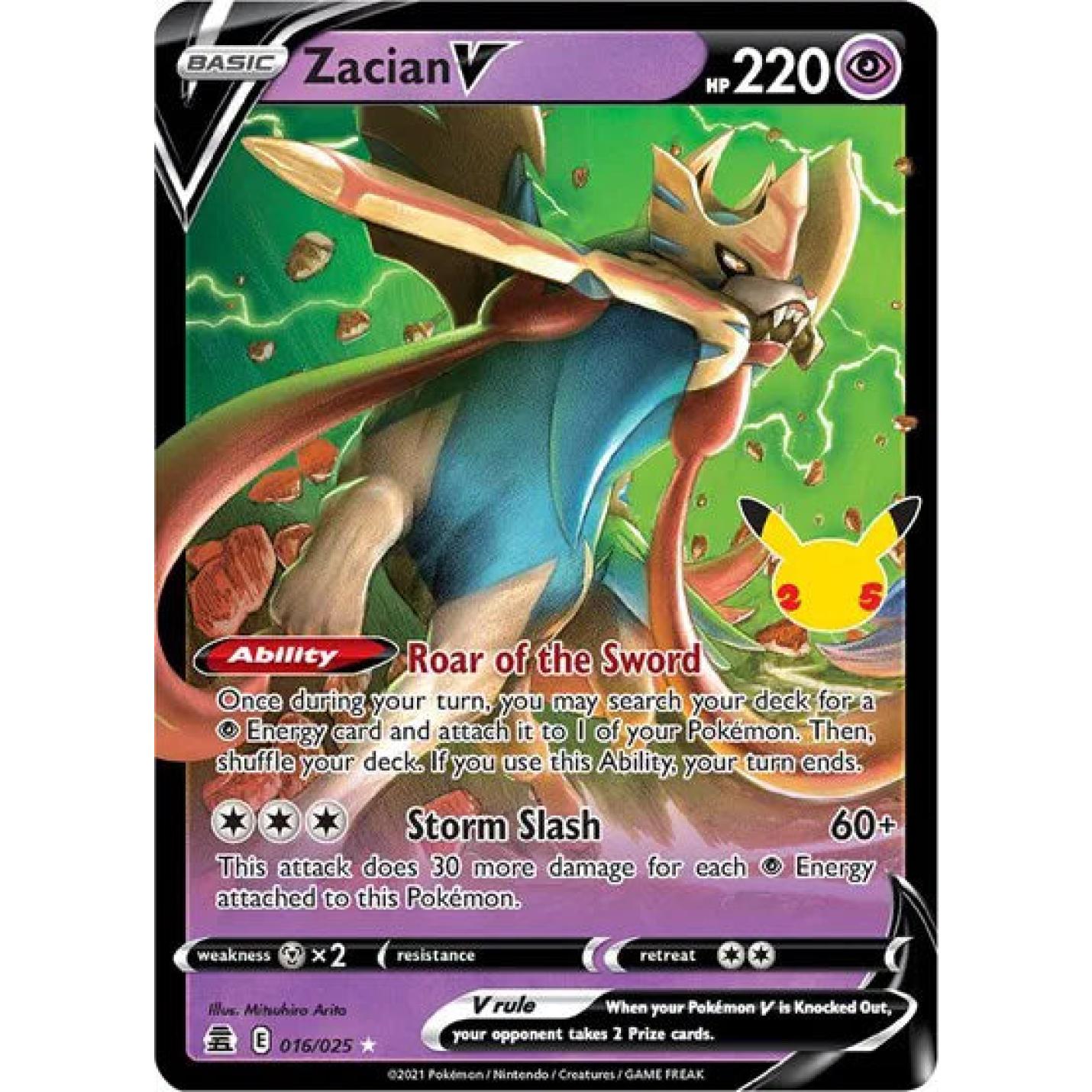 Zacian V 016/025 - Celebrations - Holofoil