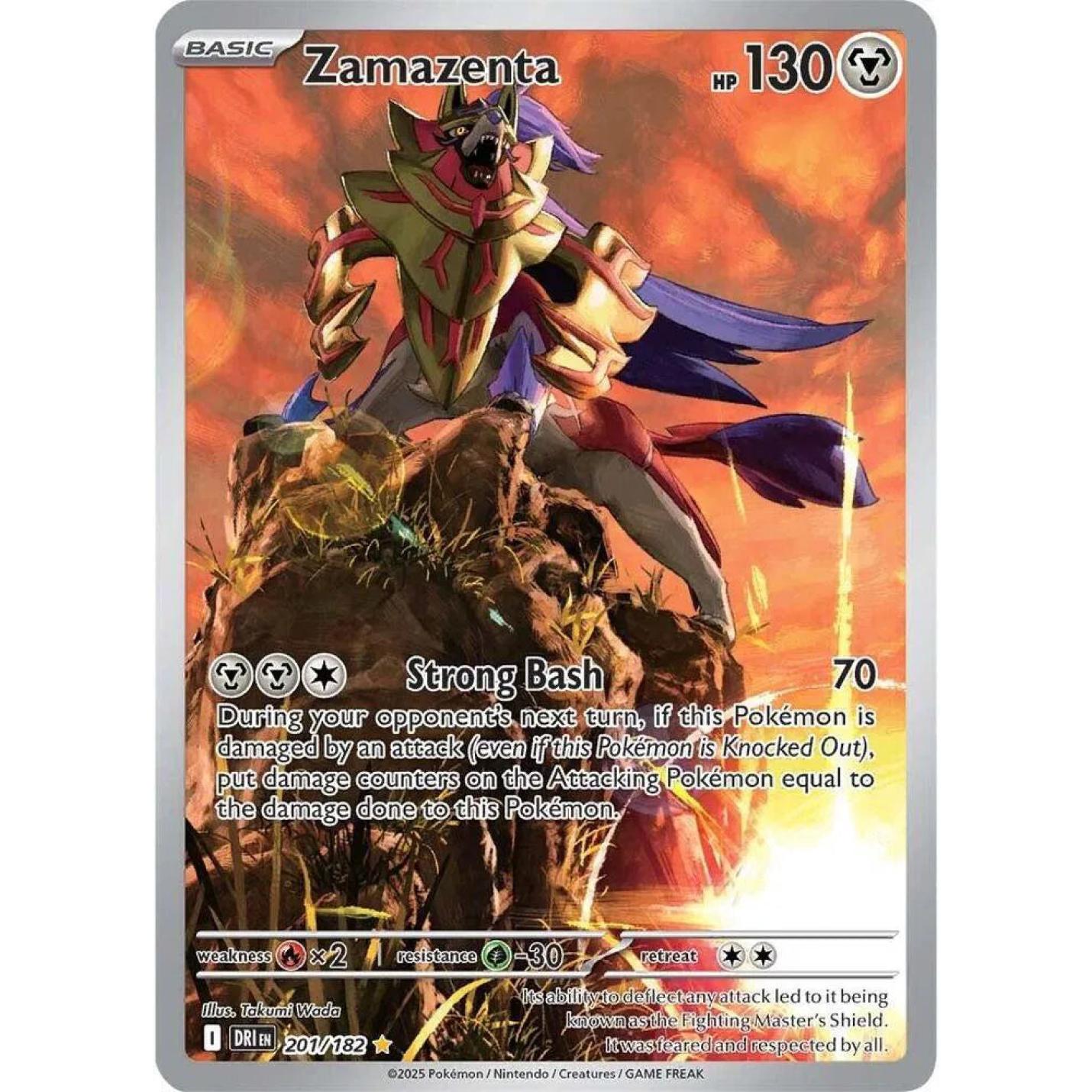 Zamazenta 201/182 - Destined Rivals - Holofoil
