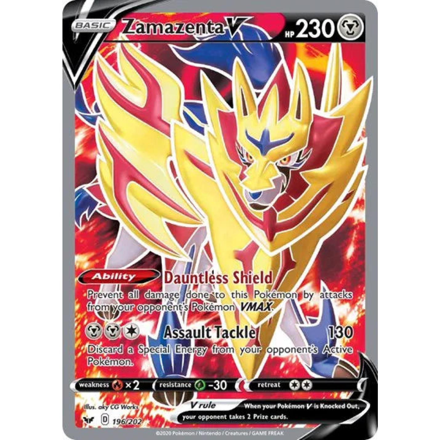 Zamazenta V 196/202 - Sword & Shield - Holofoil