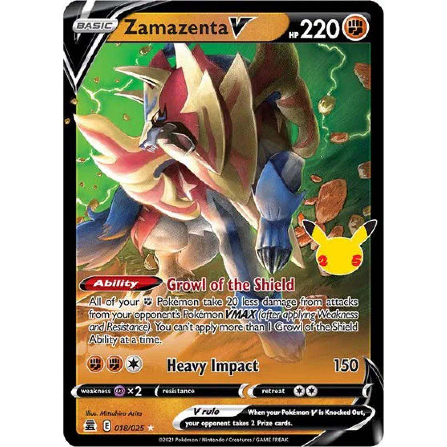 Zamazenta V 018/025 - Celebrations - Holofoil