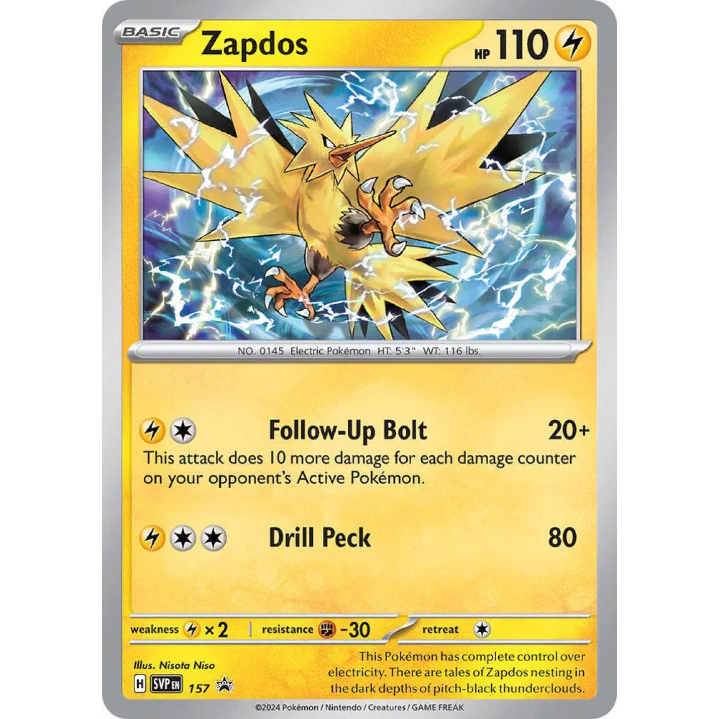 Zapdos 157 - Scarlet & Violet Promo - Holofoil