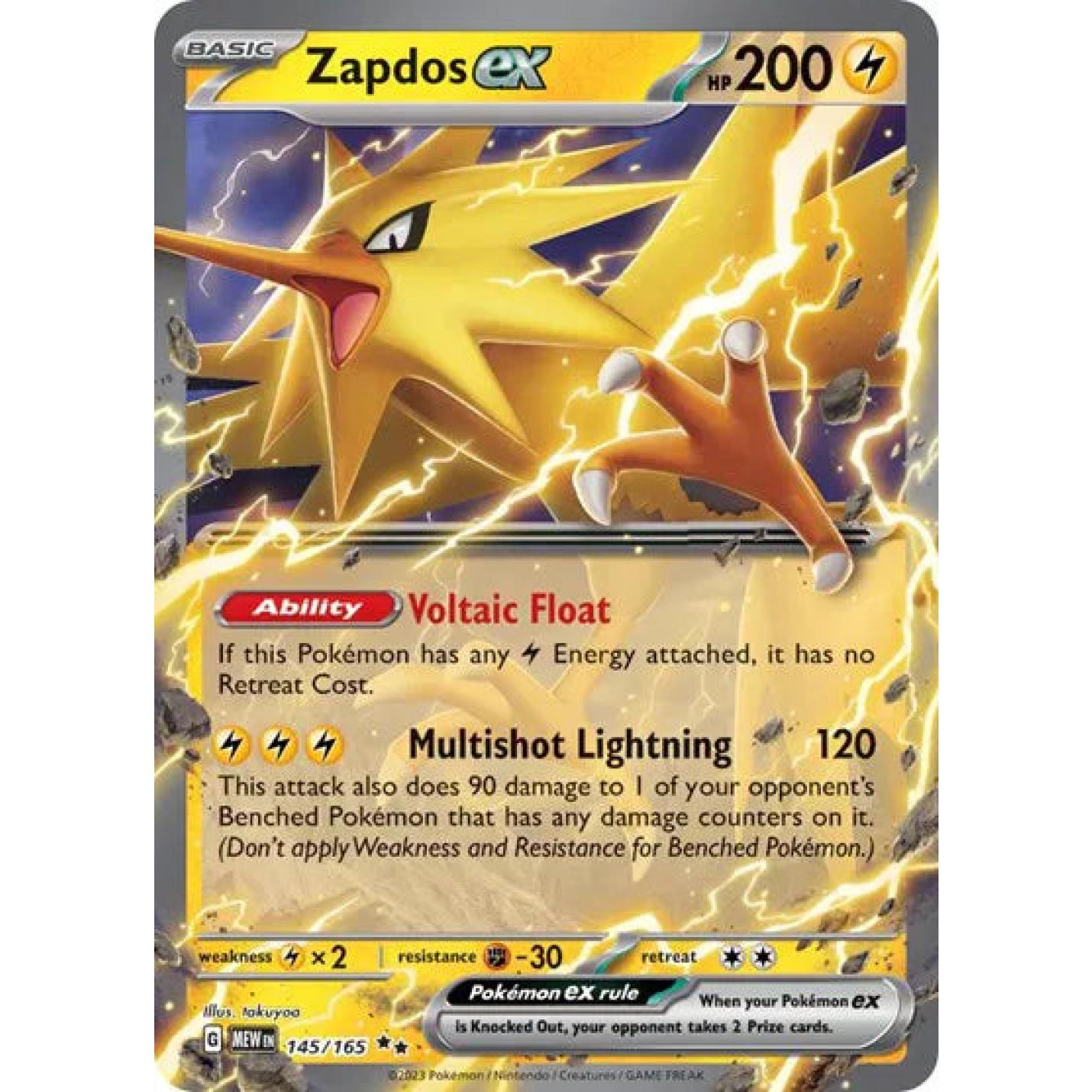Zapdos ex 145/165 - Scarlet & Violet 151 - Holofoil