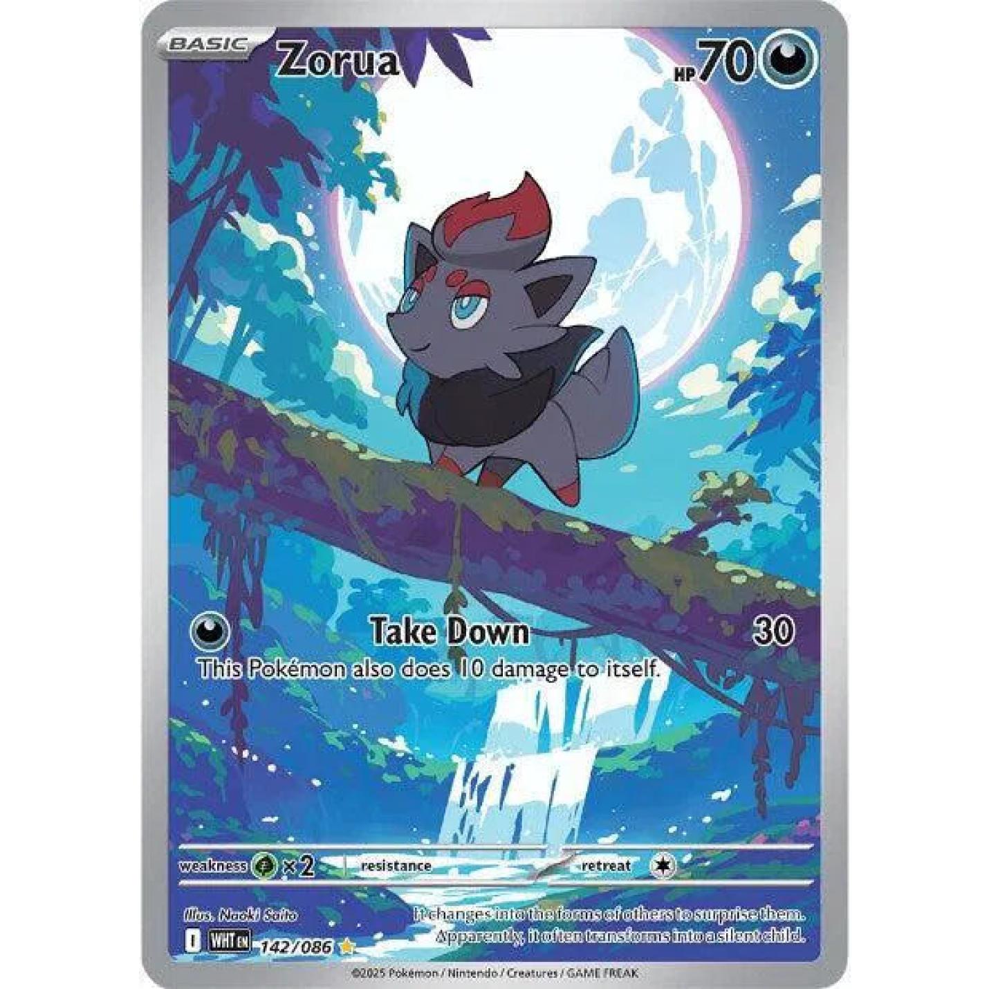 Zorua 142/086 – White Flare – Holofoil