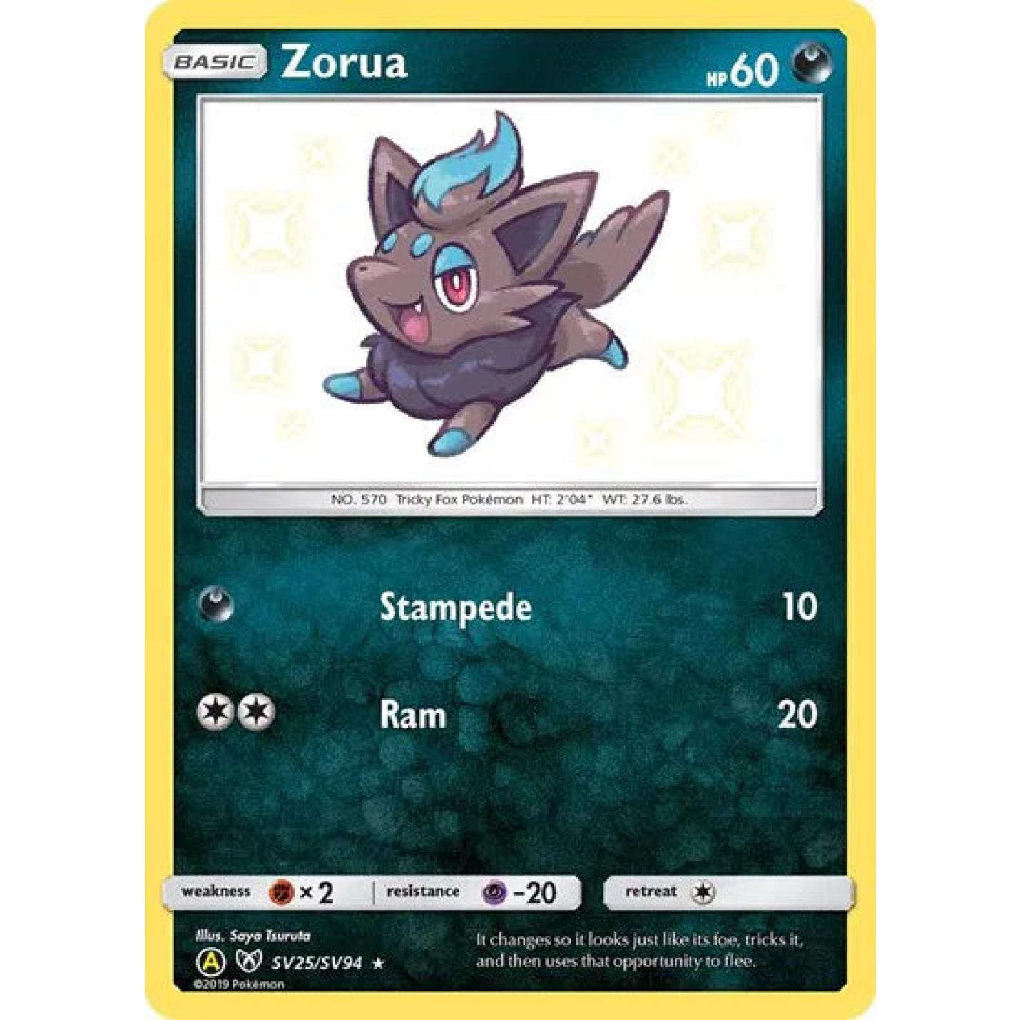 Zorua SV25/SV94  - Hidden Fates: Shiny Vault - Holofoil