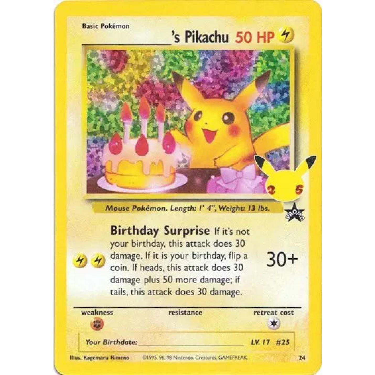 ______'s Pikachu 24/53 - Celebrations: Classic Collection - Holofoil
