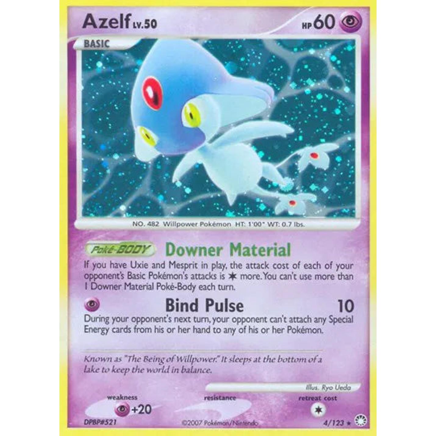 Azelf Lv.50 4/123 - Mysterious Treasures - Reverse Holofoil