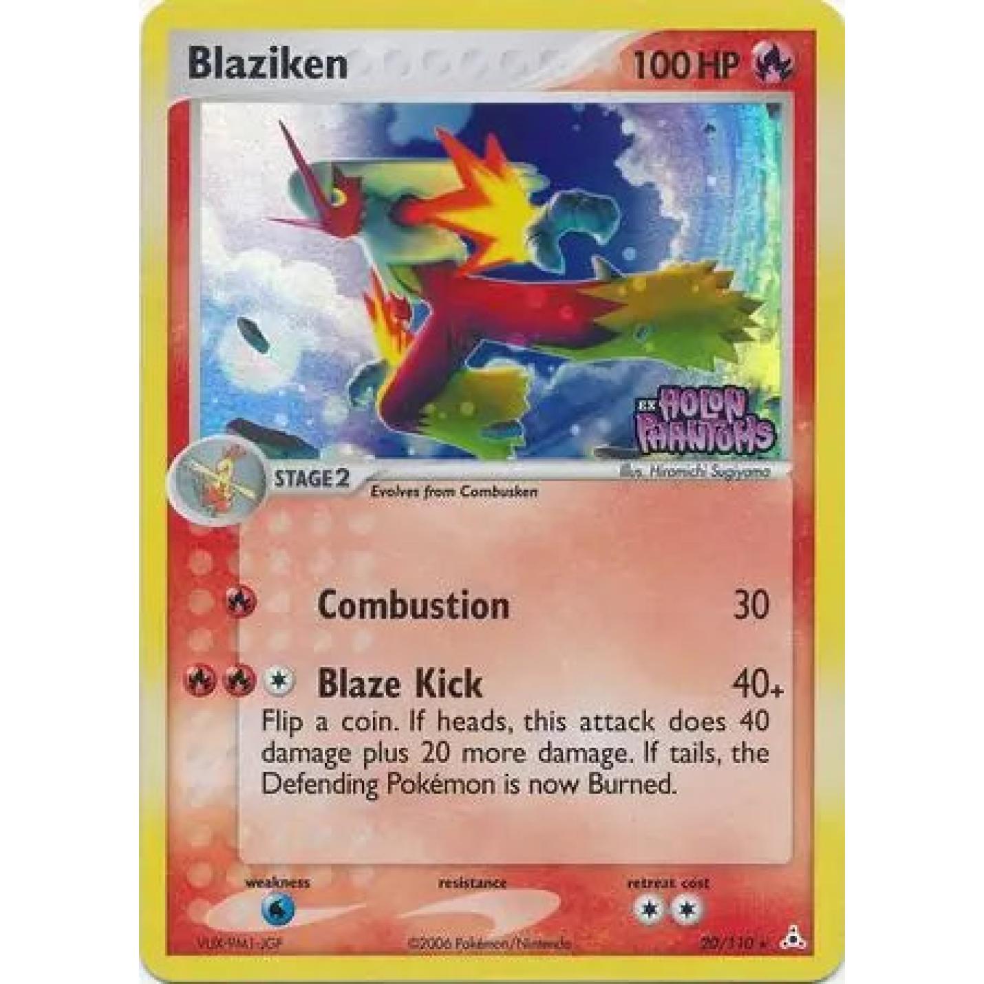 Blaziken 20/110 - EX Holon Phantoms - Reverse Holofoil