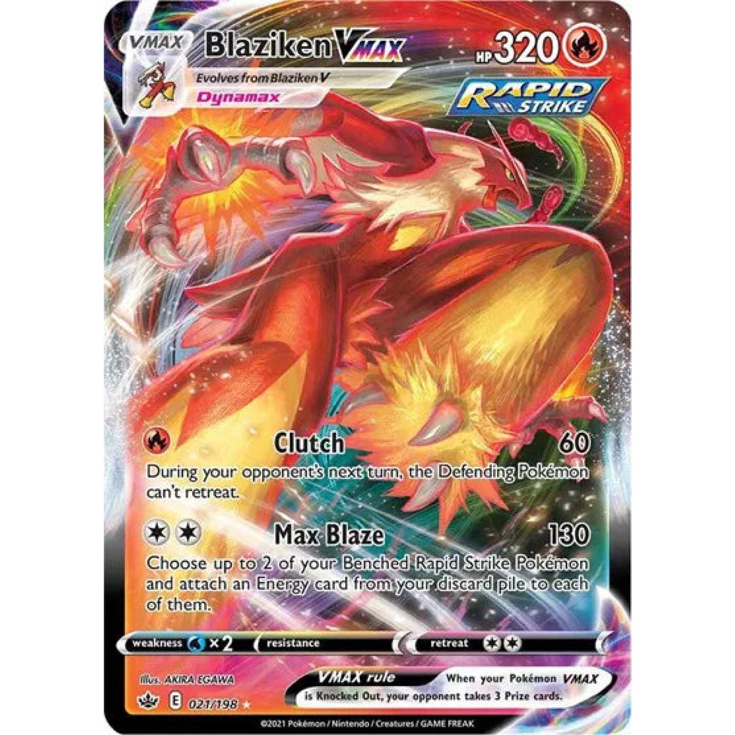 Blaziken VMAX 021/198 - Chilling Reign - Holofoil