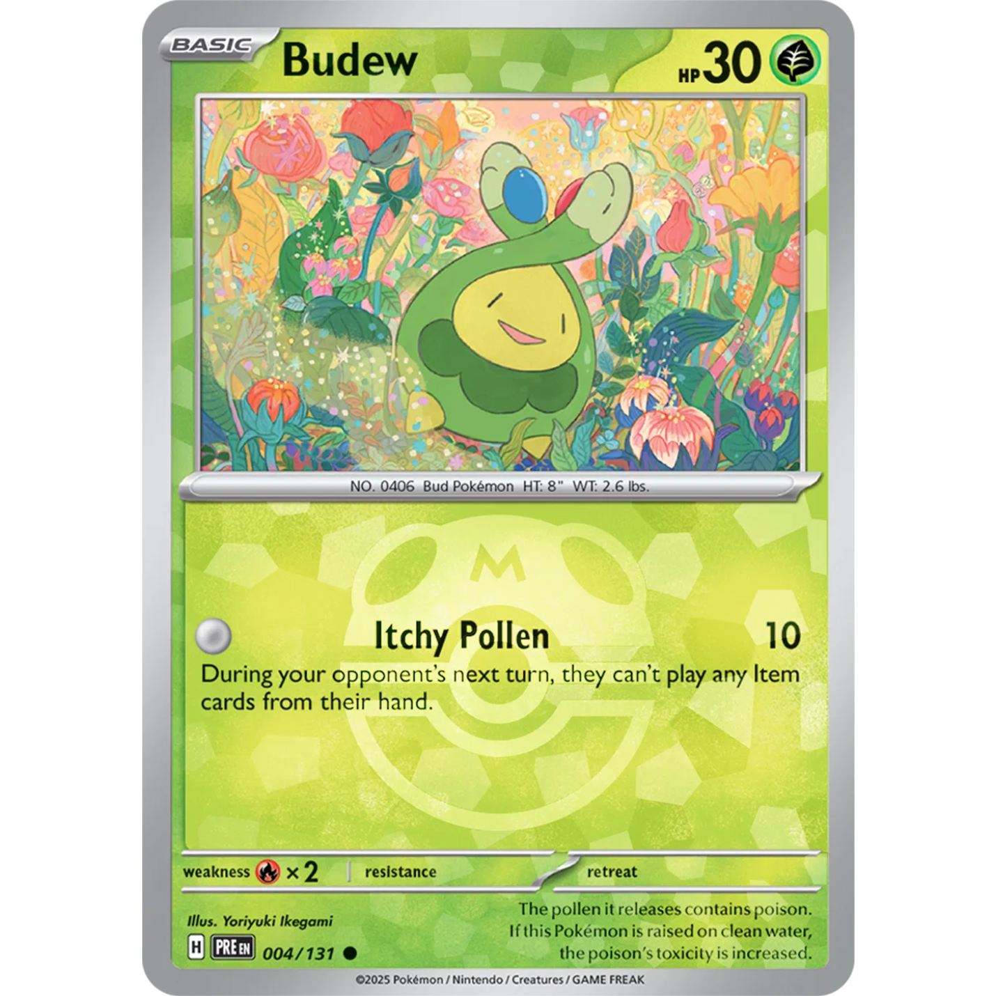 Budew 004/131 - Prismatic Evolutions - Master Ball Pattern