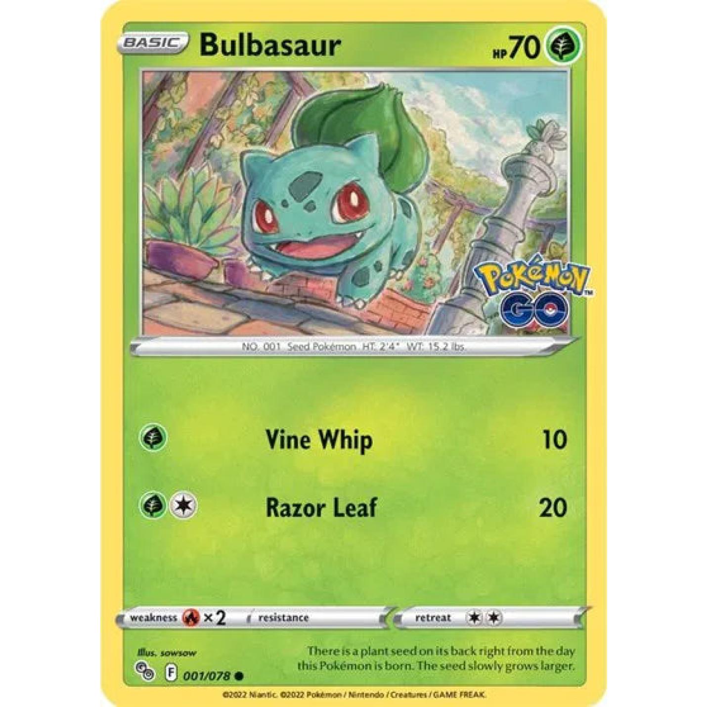 Bulbasaur 001/078 - Pokemon Go - Normal