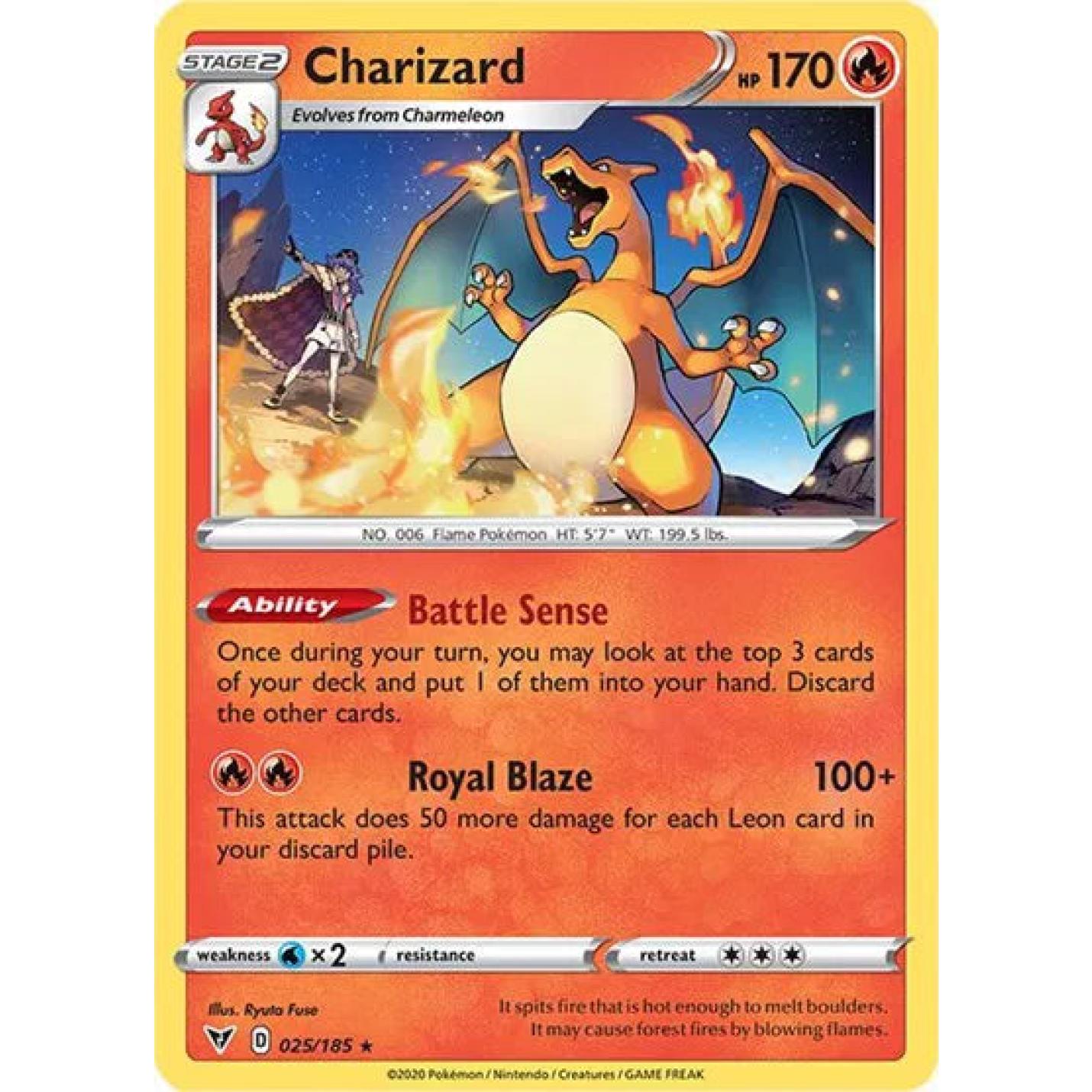 Charizard 025/185 - Vivid Voltage - Cracked Ice Holofoil
