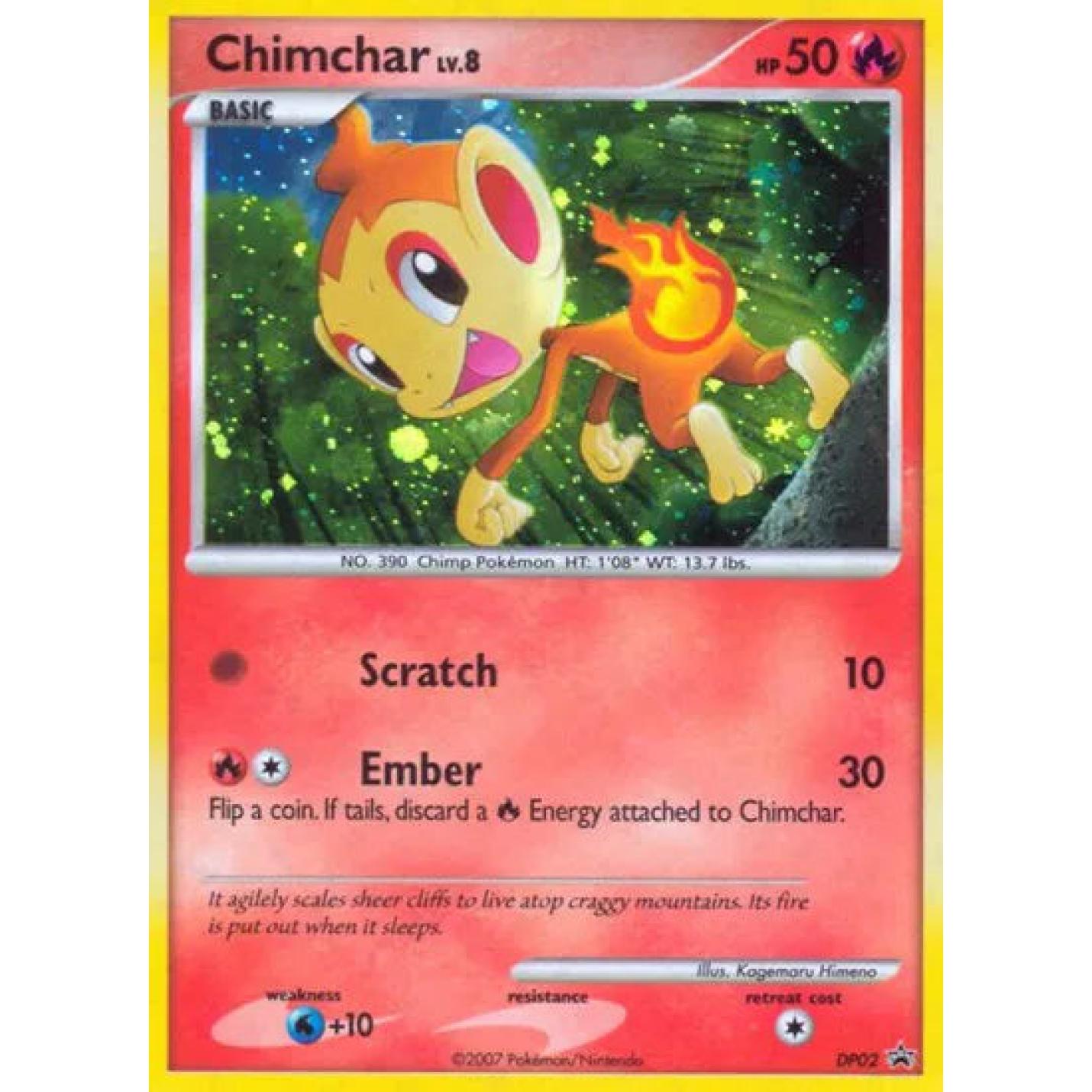 Chimchar Lv.8 DP02 - Diamond and Pearl Promos - Holofoil