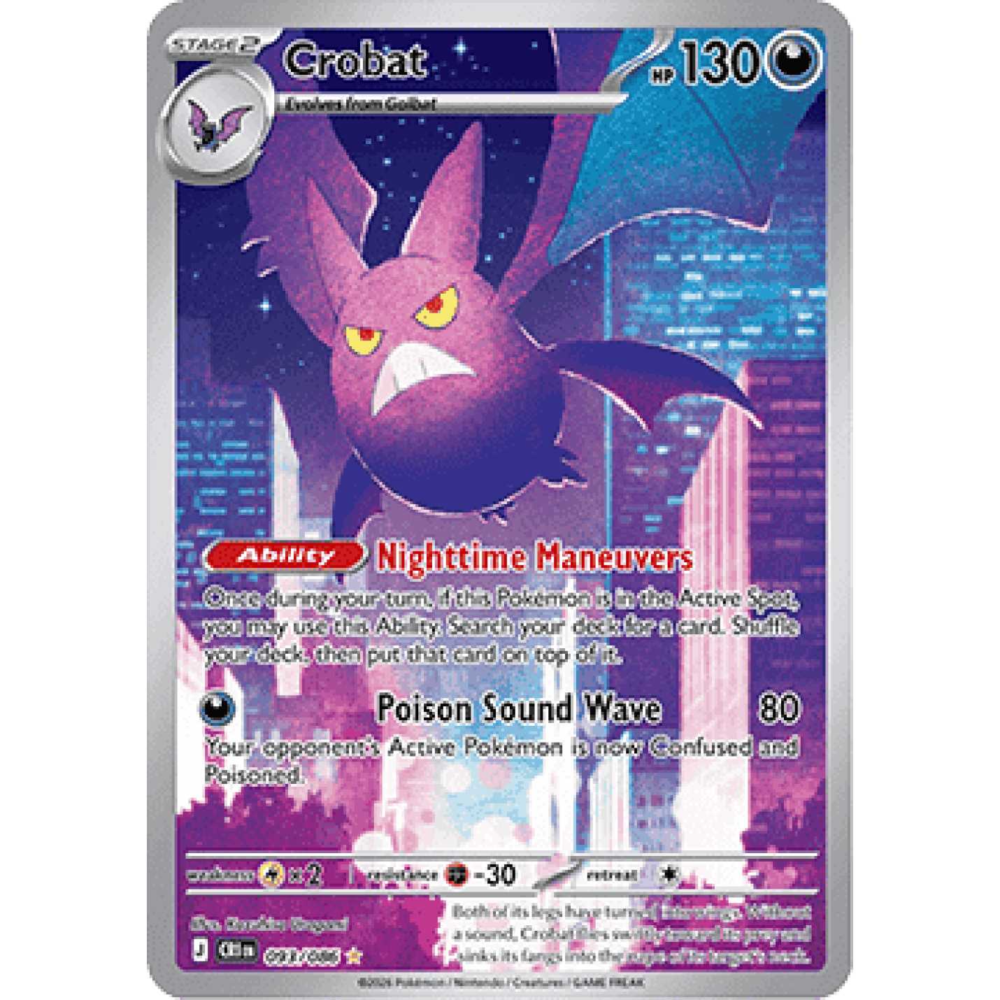 Crobat 093/086 - Chaos Rising - Holofoil