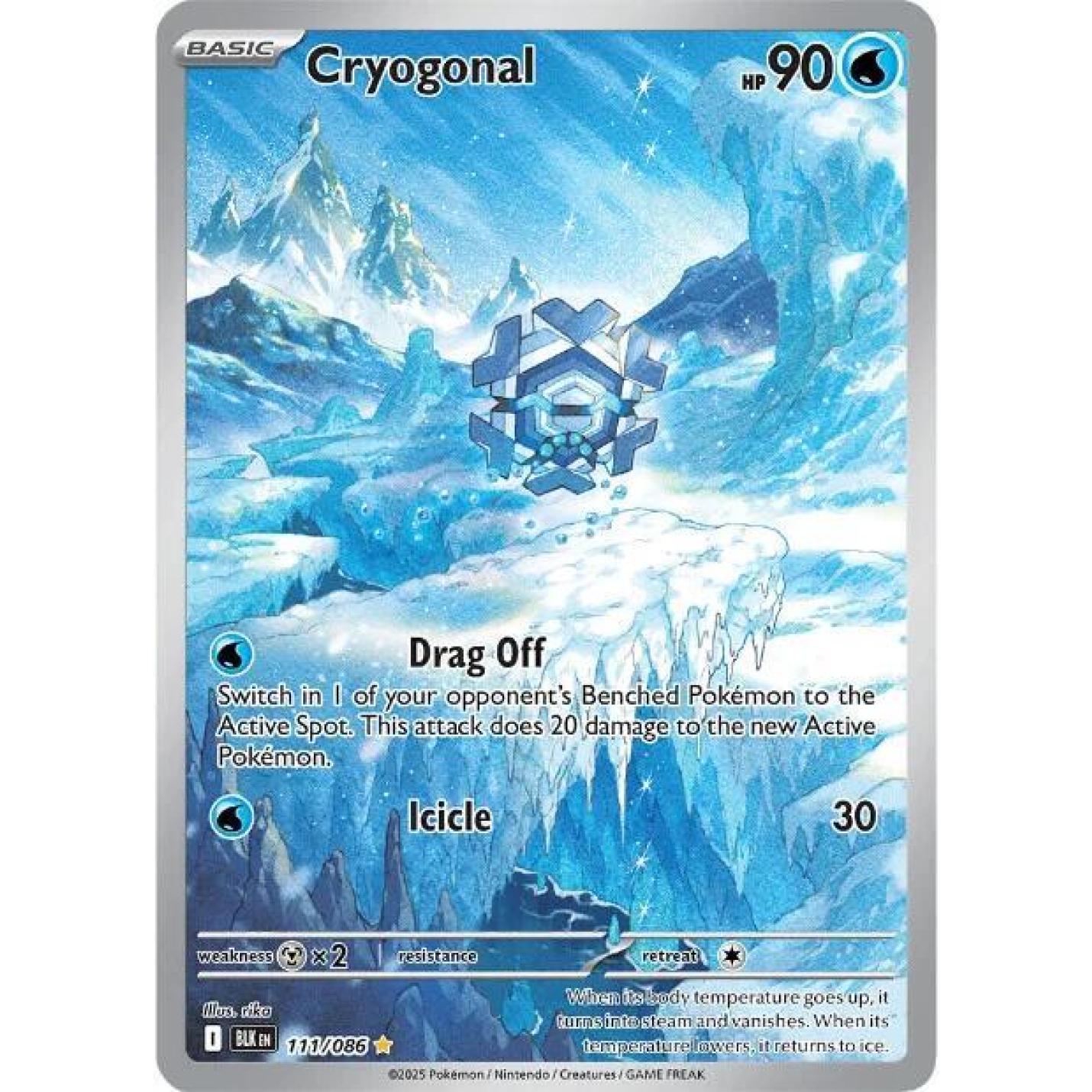 Cryogonal 111/086 - Black Bolt - Holofoil