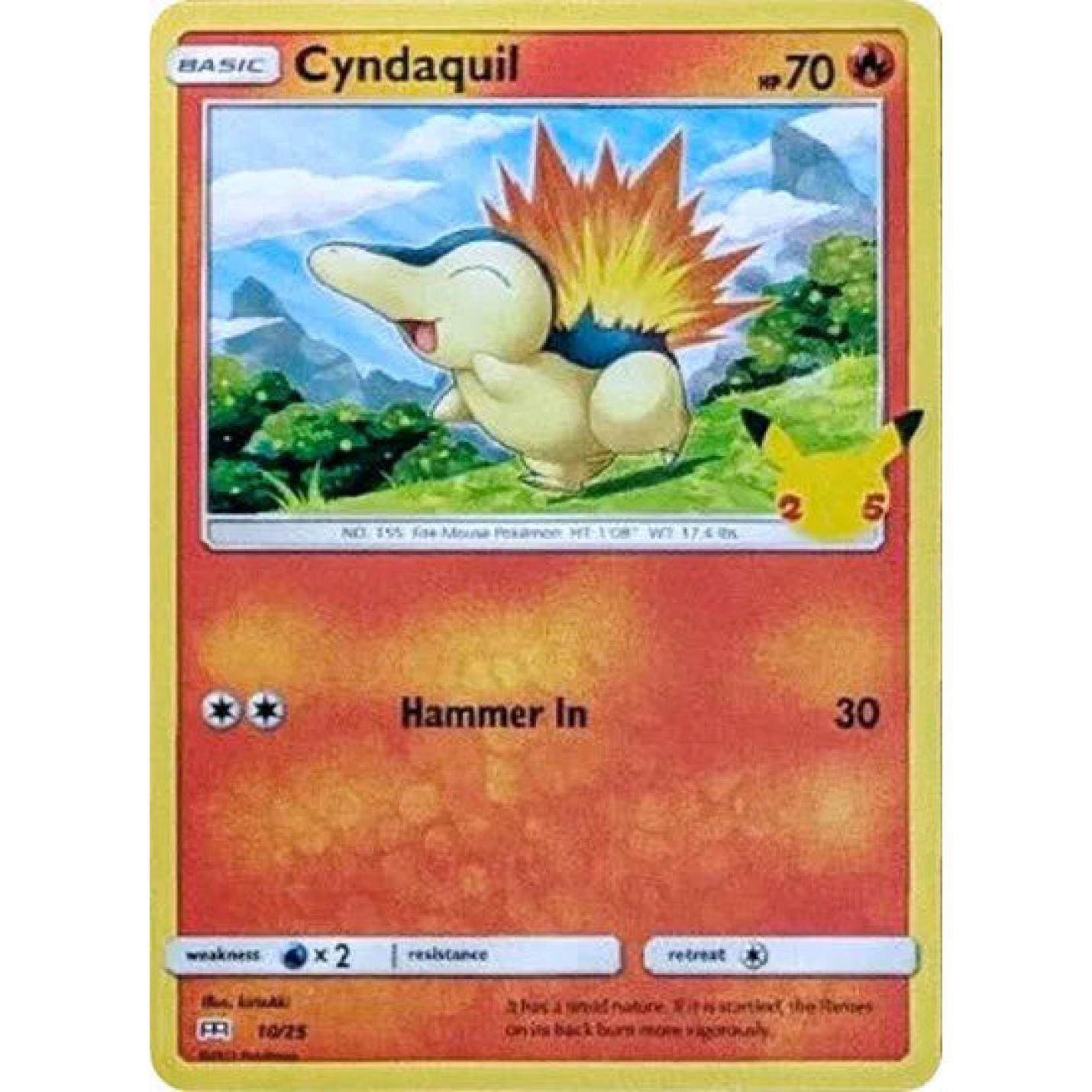 Cyndaquil 10/25 - McDonald's 25th Anniversary Promos - Holofoil