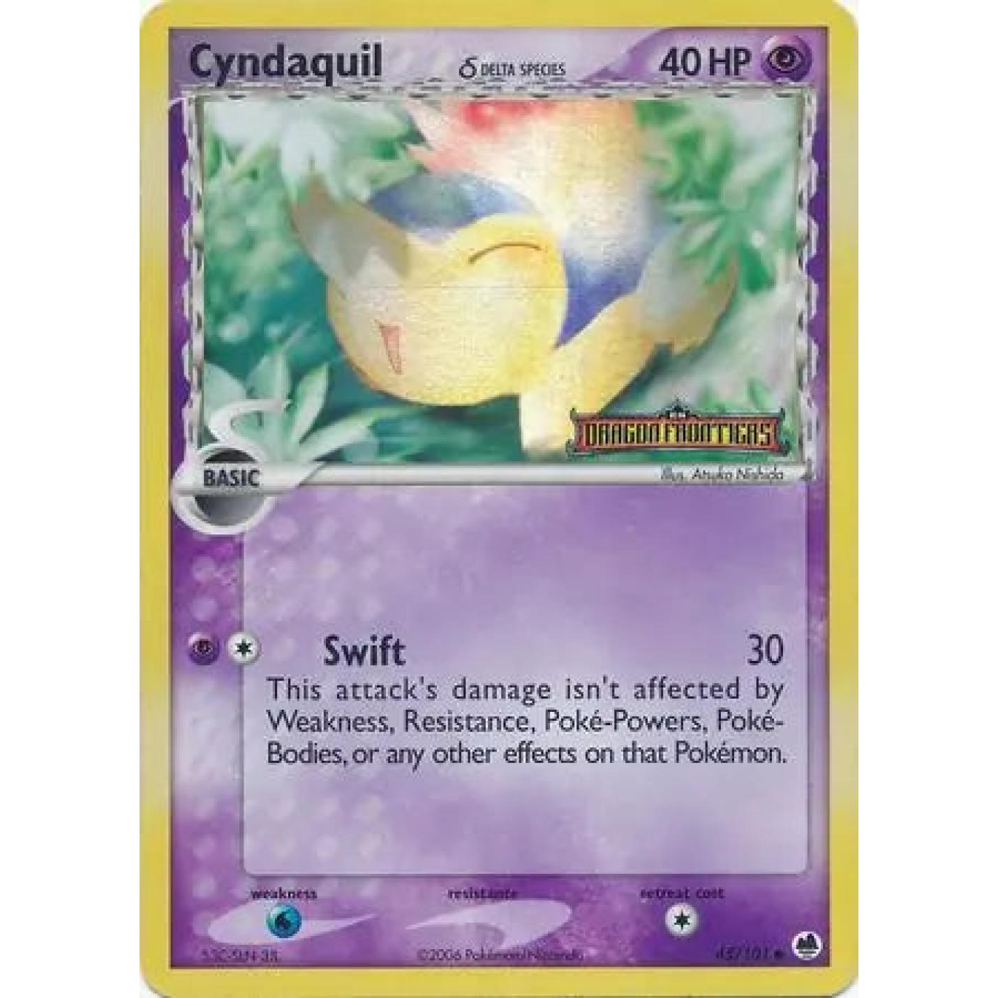 Cyndaquil (Delta Species) 45/101 - EX Dragon Frontiers - Reverse Holofoil