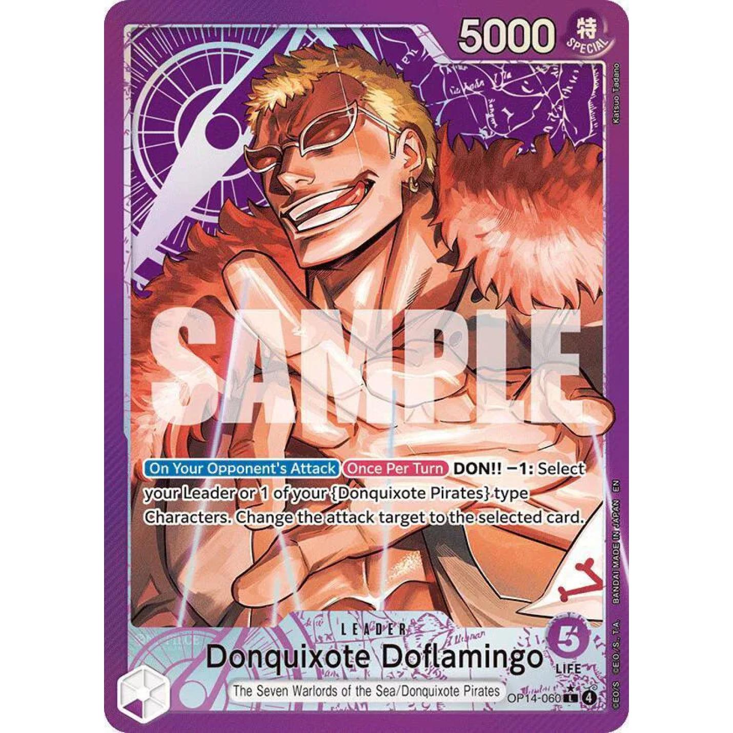 Donquixote Doflamingo (Parallel) OP14-060 - The Azure Sea's Seven - Foil