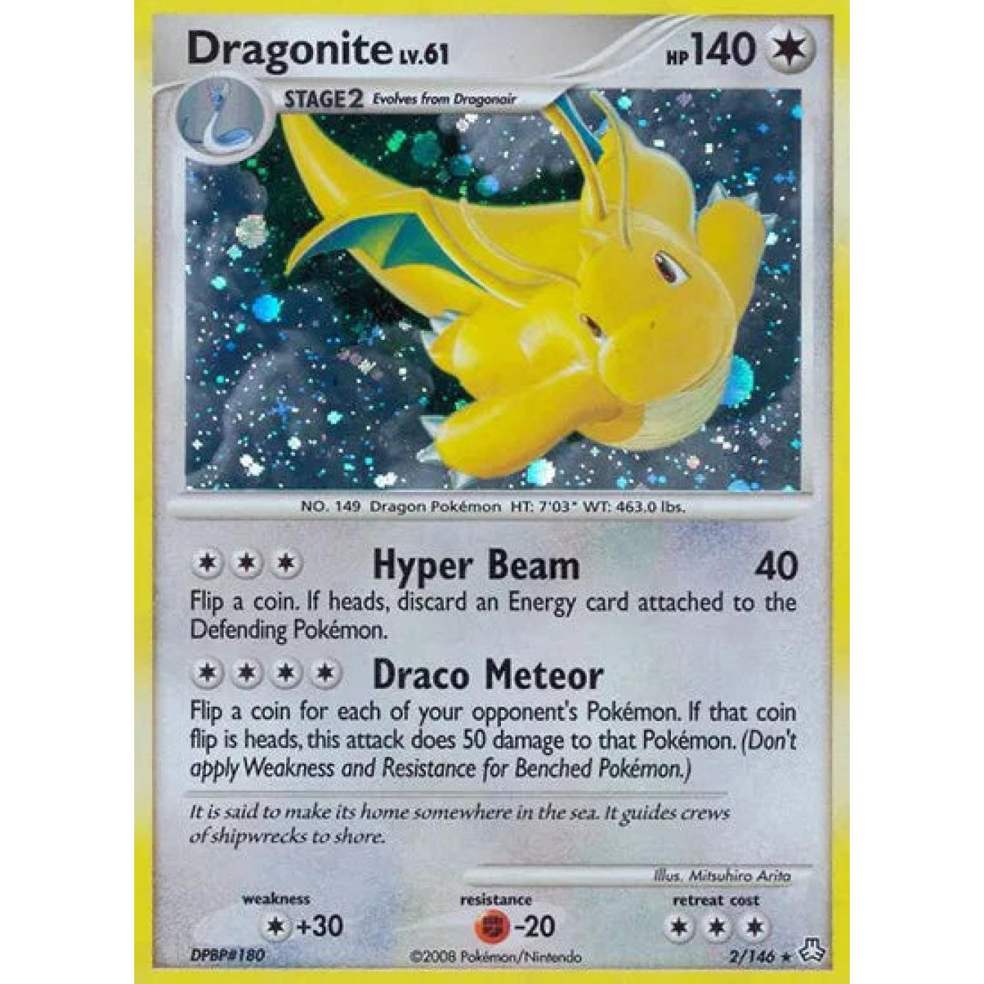 Dragonite Lv.61 2/146 - Legends Awakened  - Reverse Holofoil