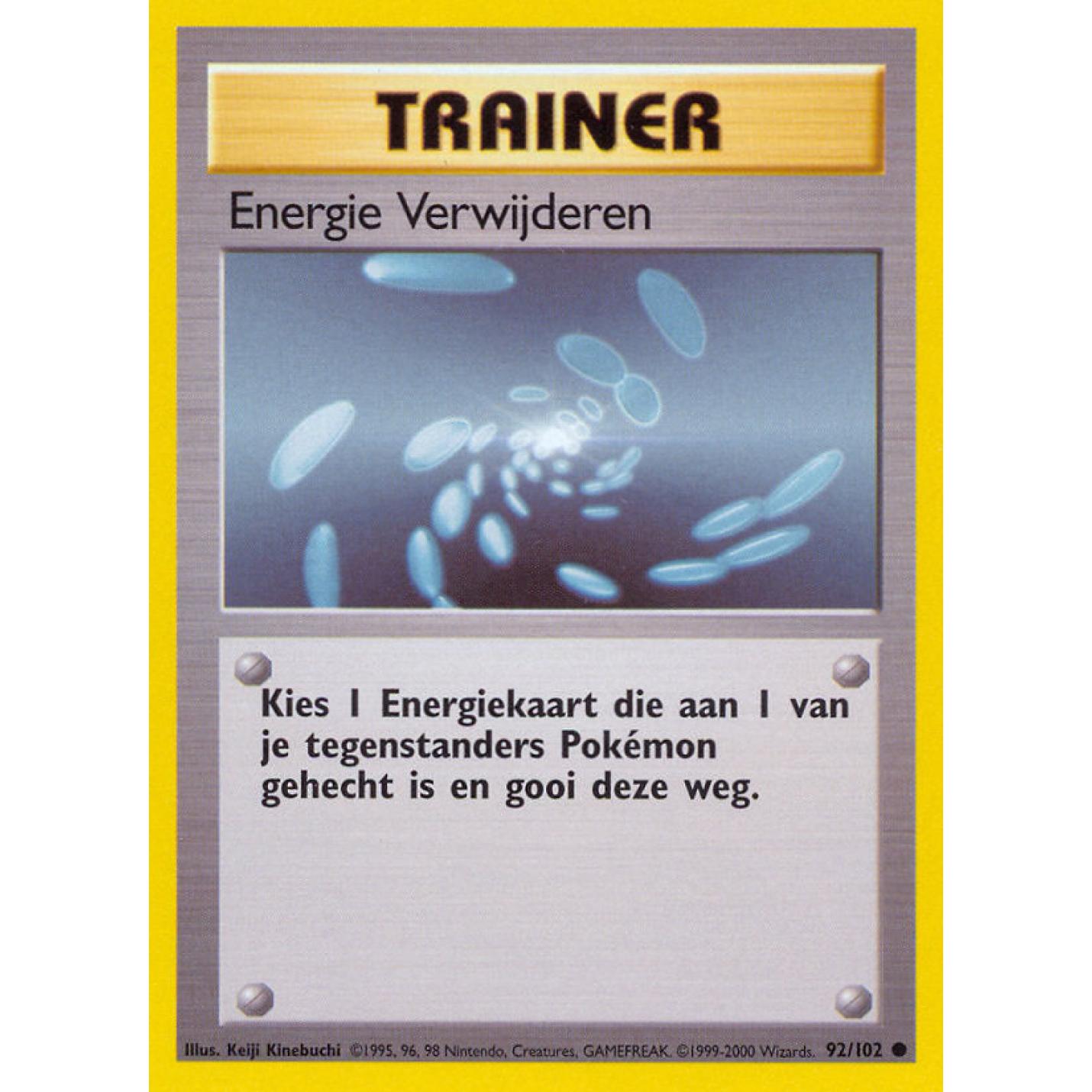 Energy Removal (NL) 92/102 - Base Set (Unlimited) - Normal