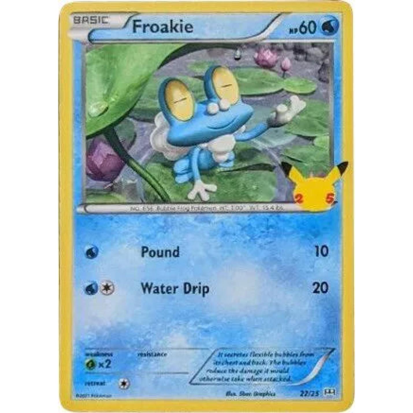 Froakie 22/25 - McDonald's 25th Anniversary Promos - Holofoil