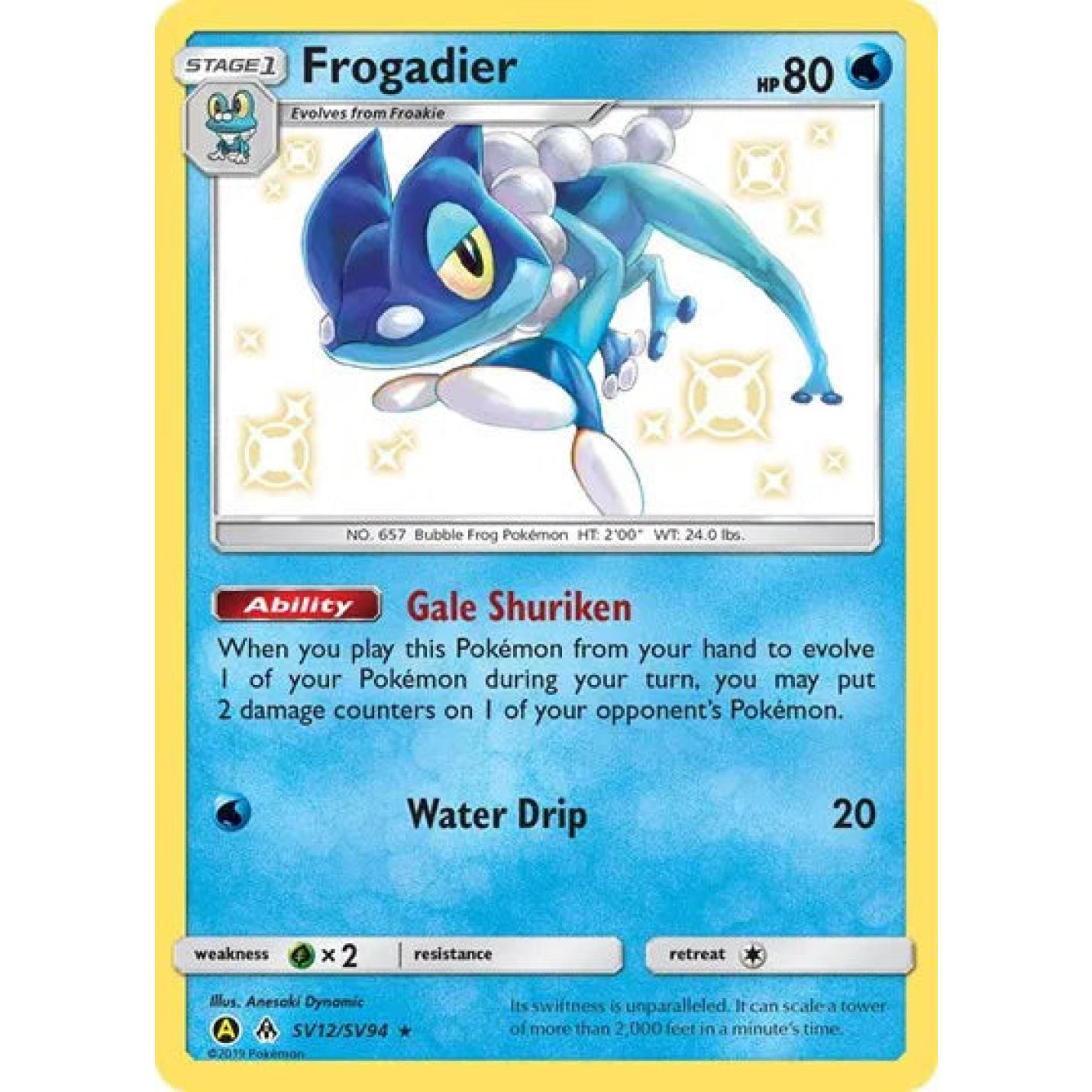 Frogadier SV12/SV94 - Hidden Fates: Shiny Vault - Holofoil