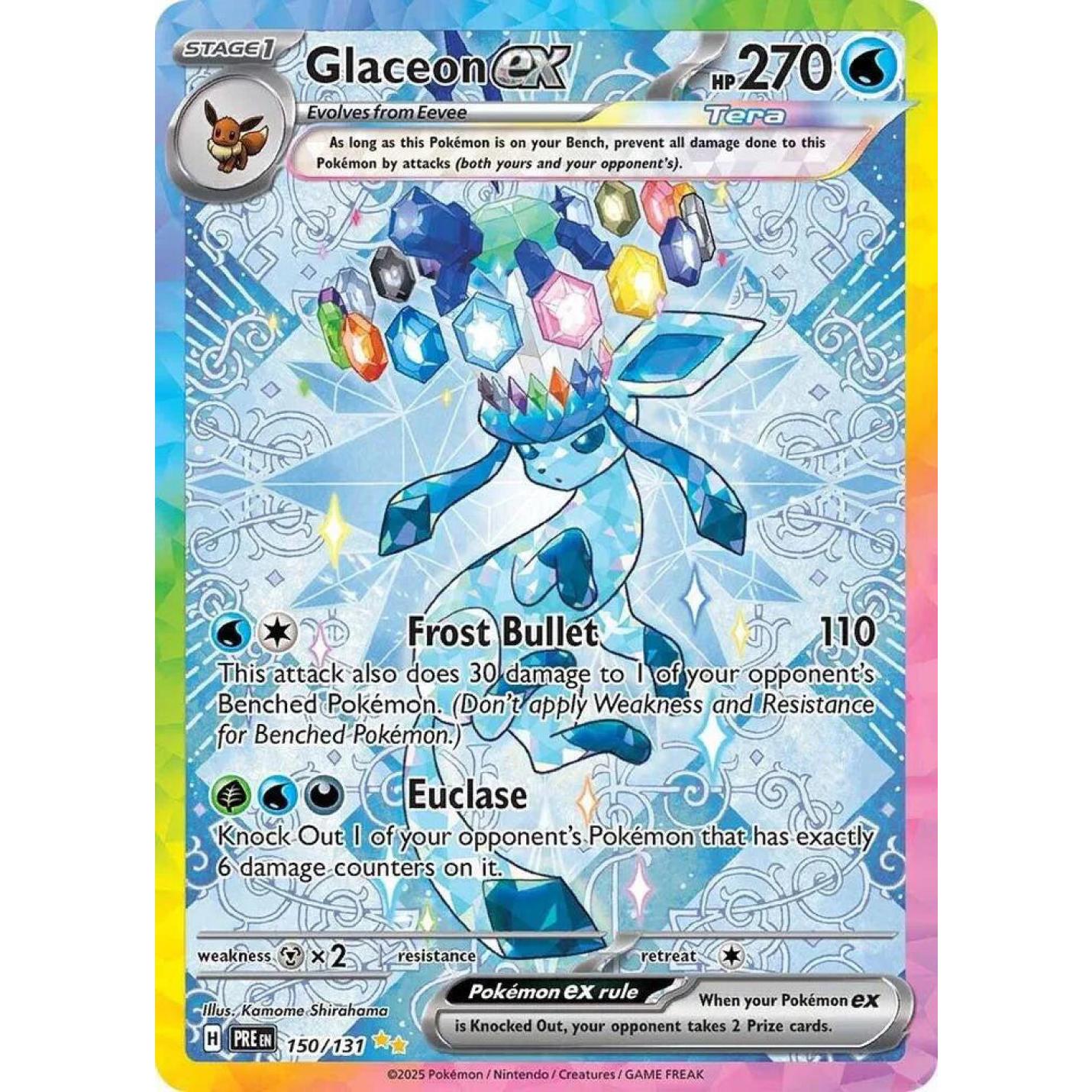 Glaceon ex 150/131 - Prismatic Evolutions - Holofoil