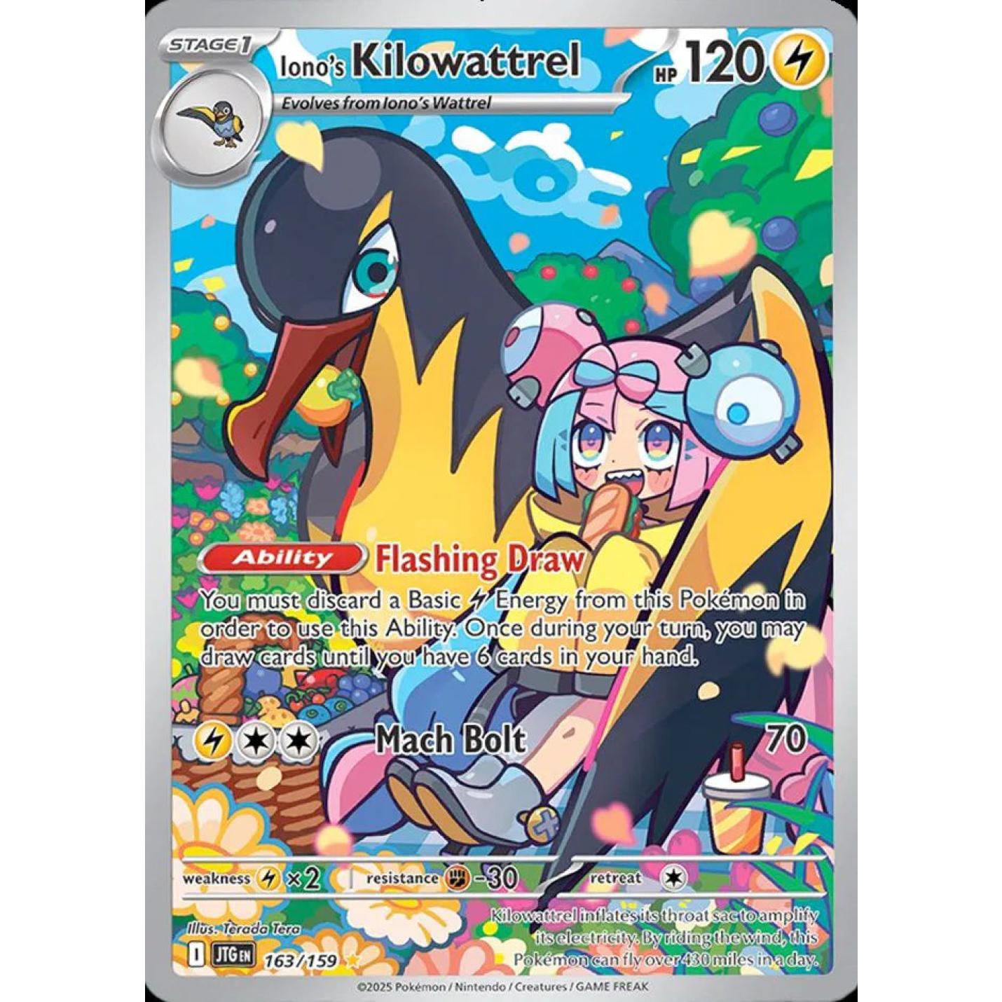 Iono's Kilowattrel 163/159 - Journey Together - Holofoil