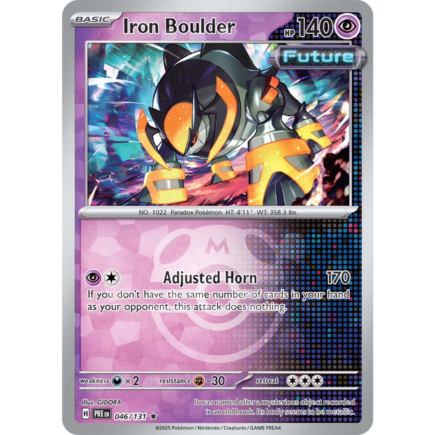 Iron Boulder 046/131 - Prismatic Evolutions - Master Ball Pattern