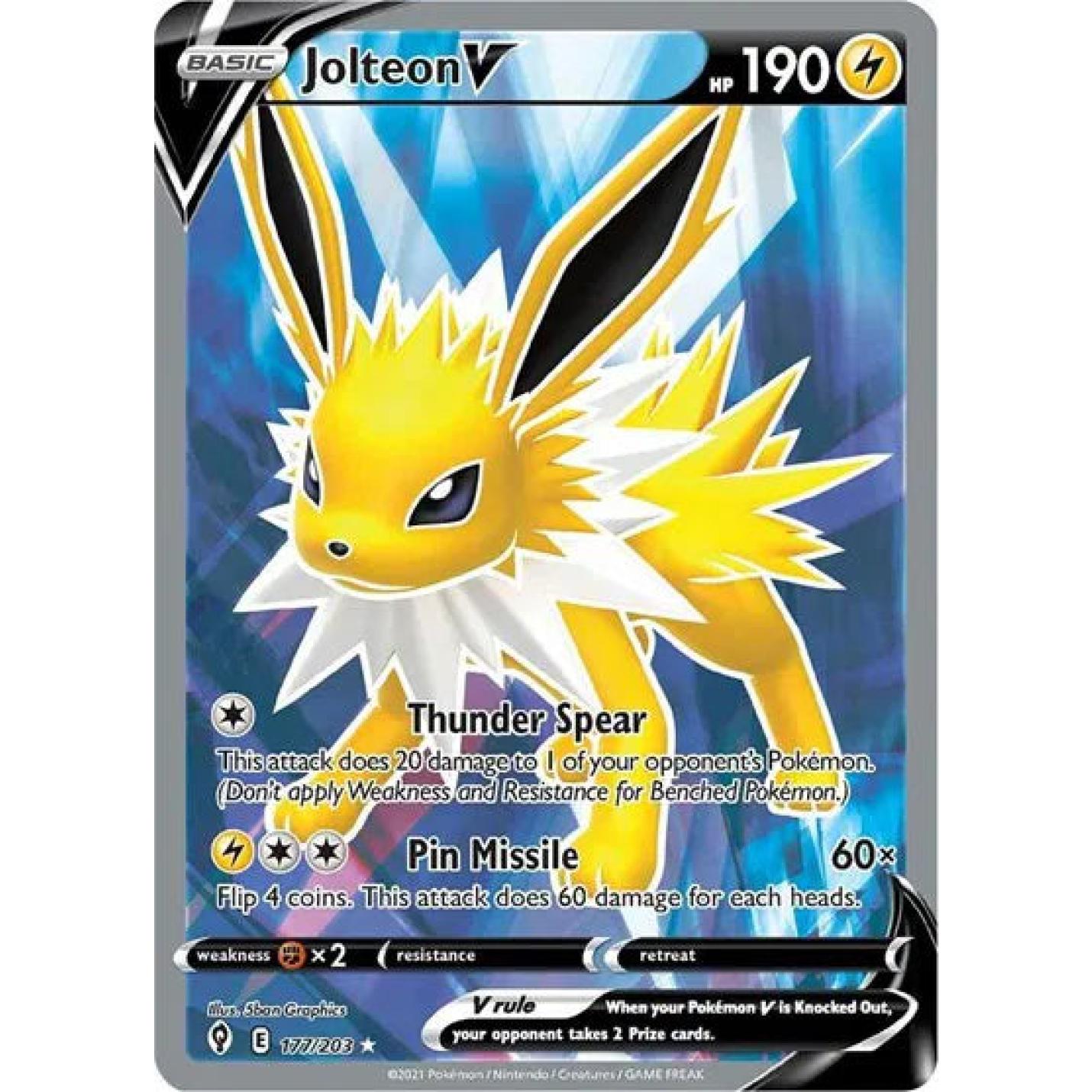 Jolteon V 177/203 - Evolving Skies - Holofoil