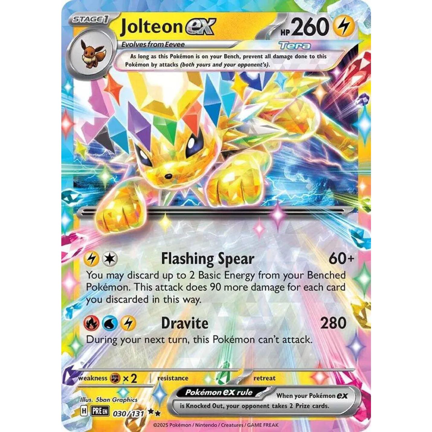 Jolteon ex 030/131 - Prismatic Evolutions - Holofoil
