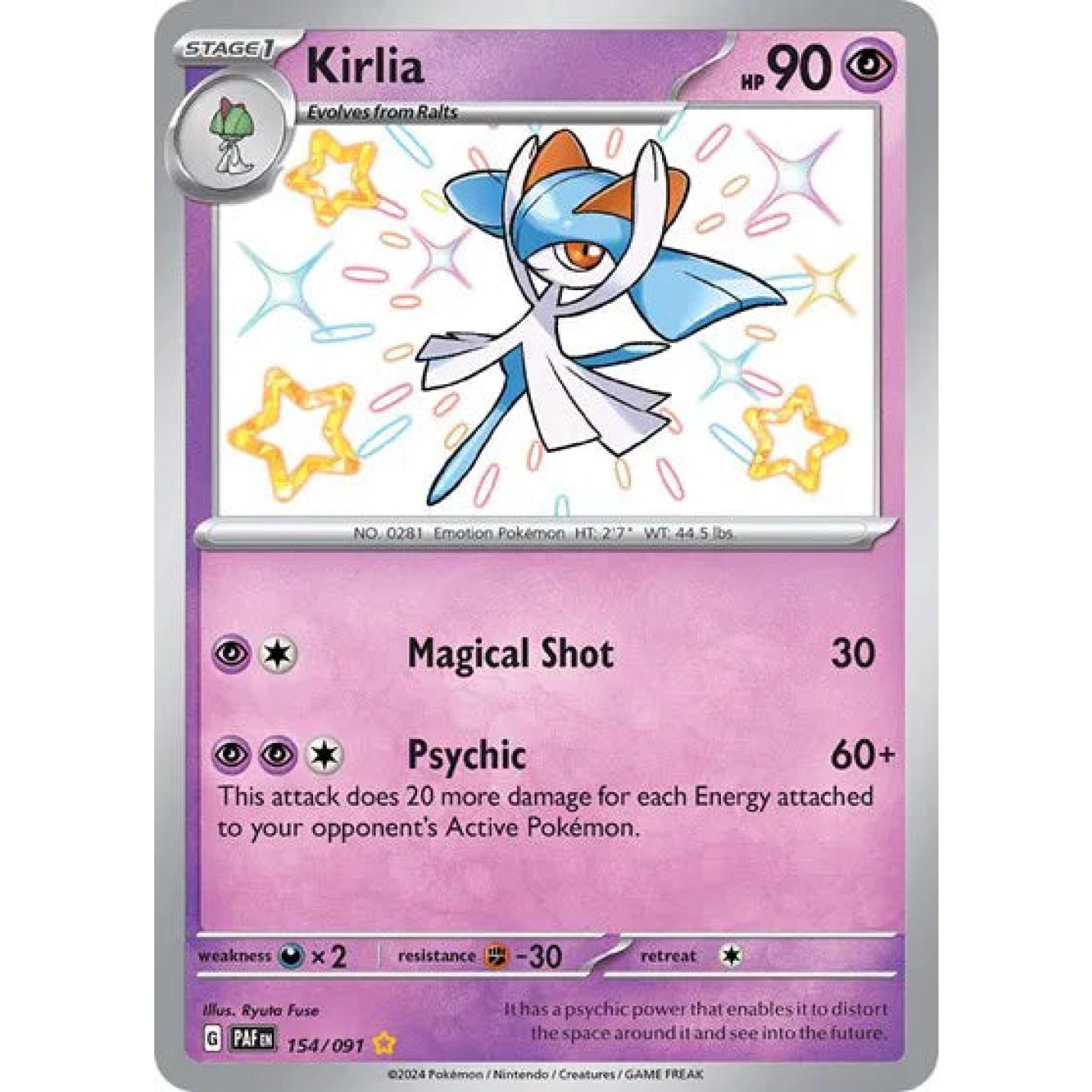Kirlia 154/091 - Paldean Fates - Holofoil
