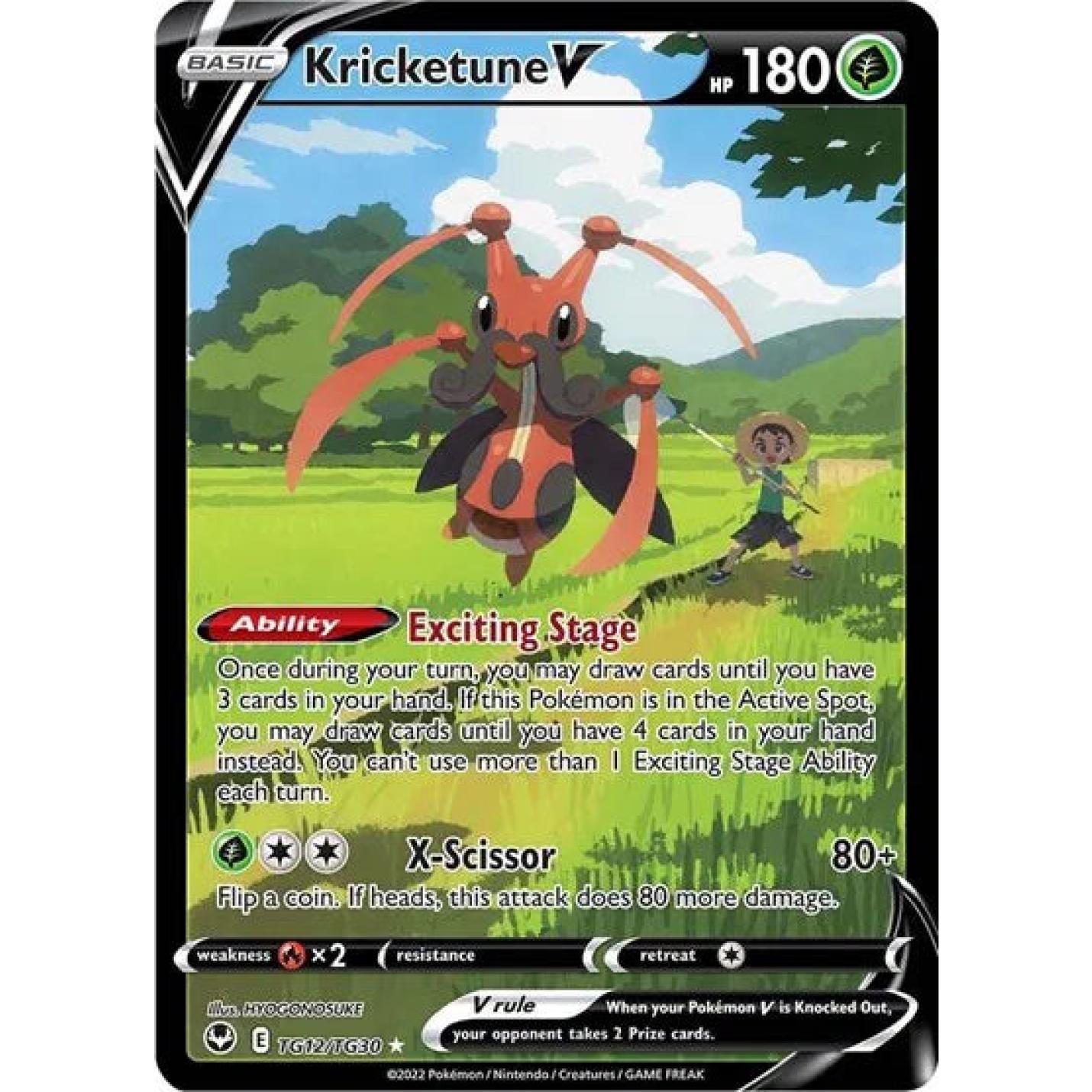 Kricketune V TG12/TG30 - Silver Tempest Trainer Gallery - Holofoil