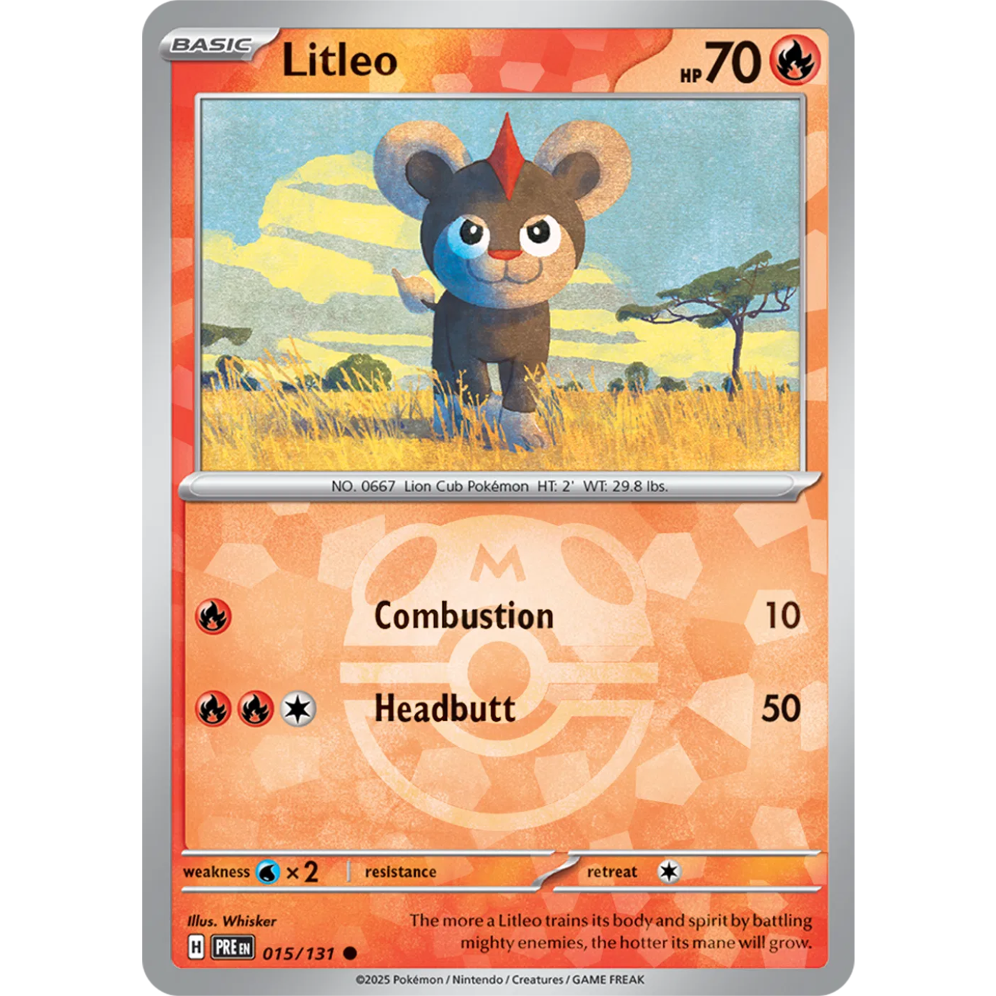 Litleo 015/131 - Prismatic Evolutions - Master Ball Pattern